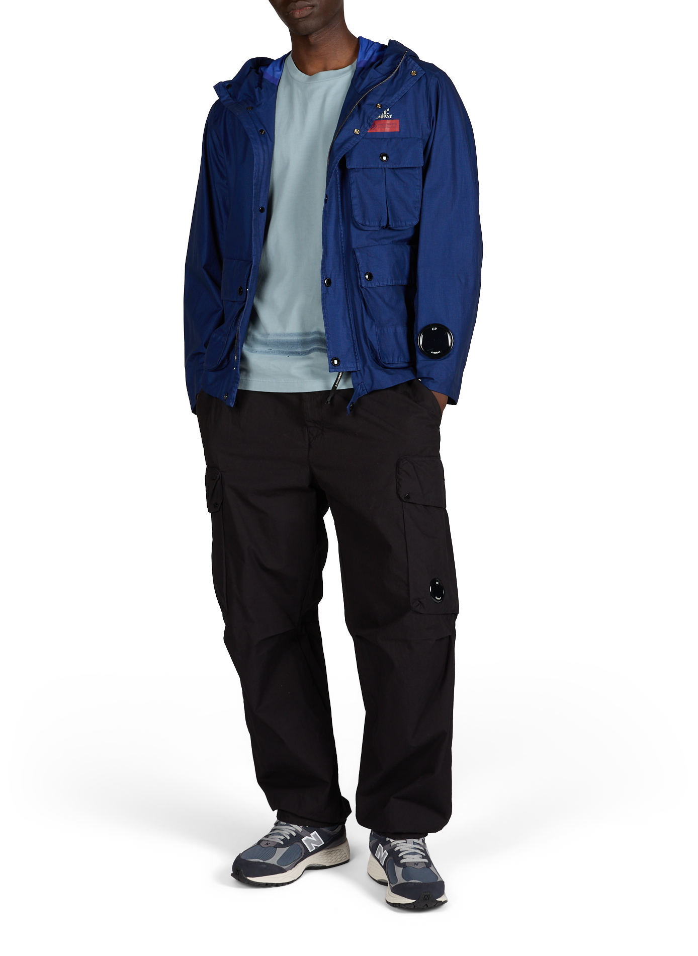 Lightweight hooded jacket CP COMPANY Blue