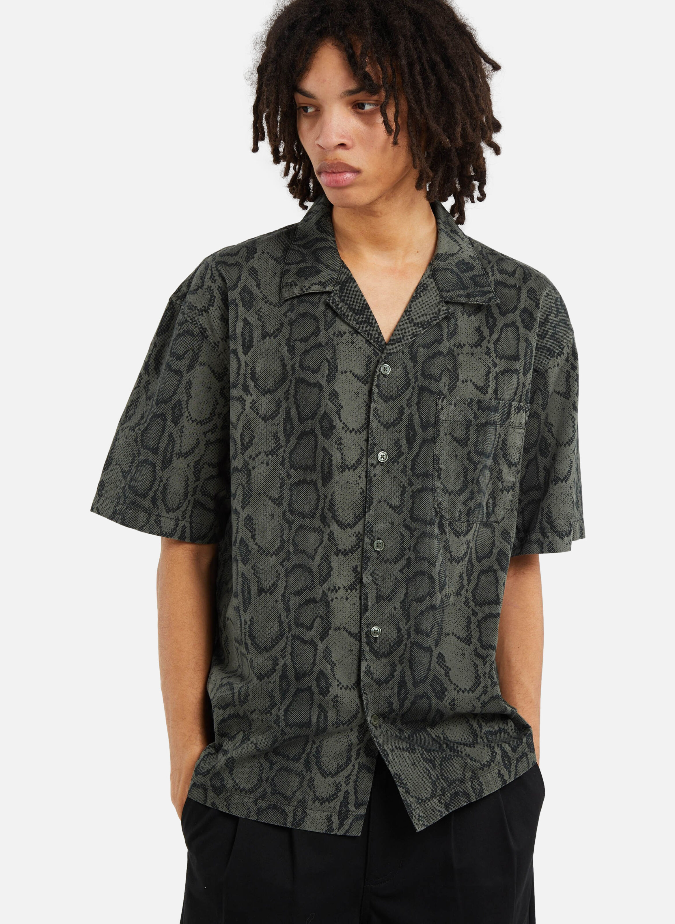 Chemise s/s snake camo shirt CARHARTT WIP Kaki