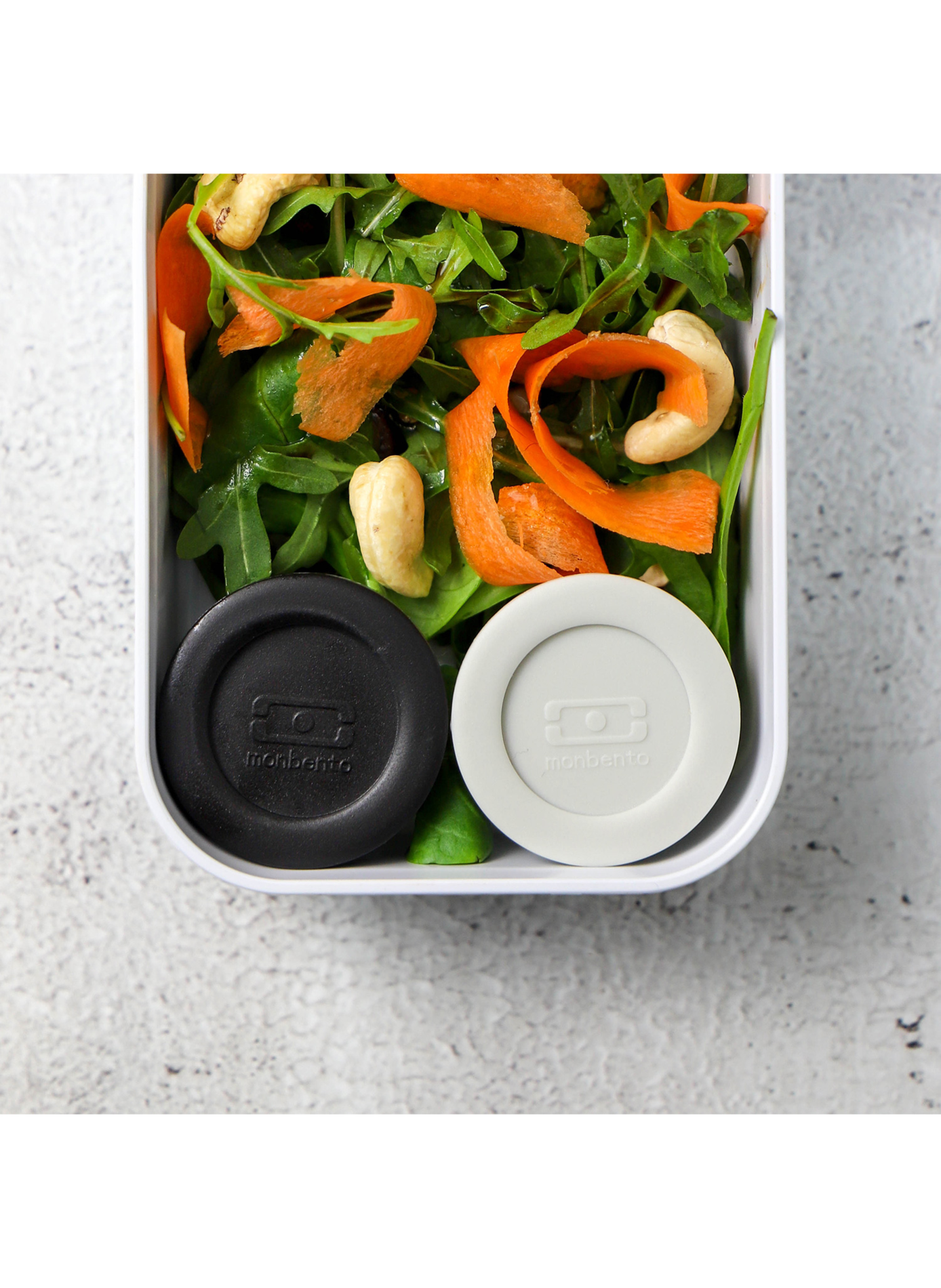 Lot de 2 récipients à sauce Templs 10 ml MONBENTO Noir
