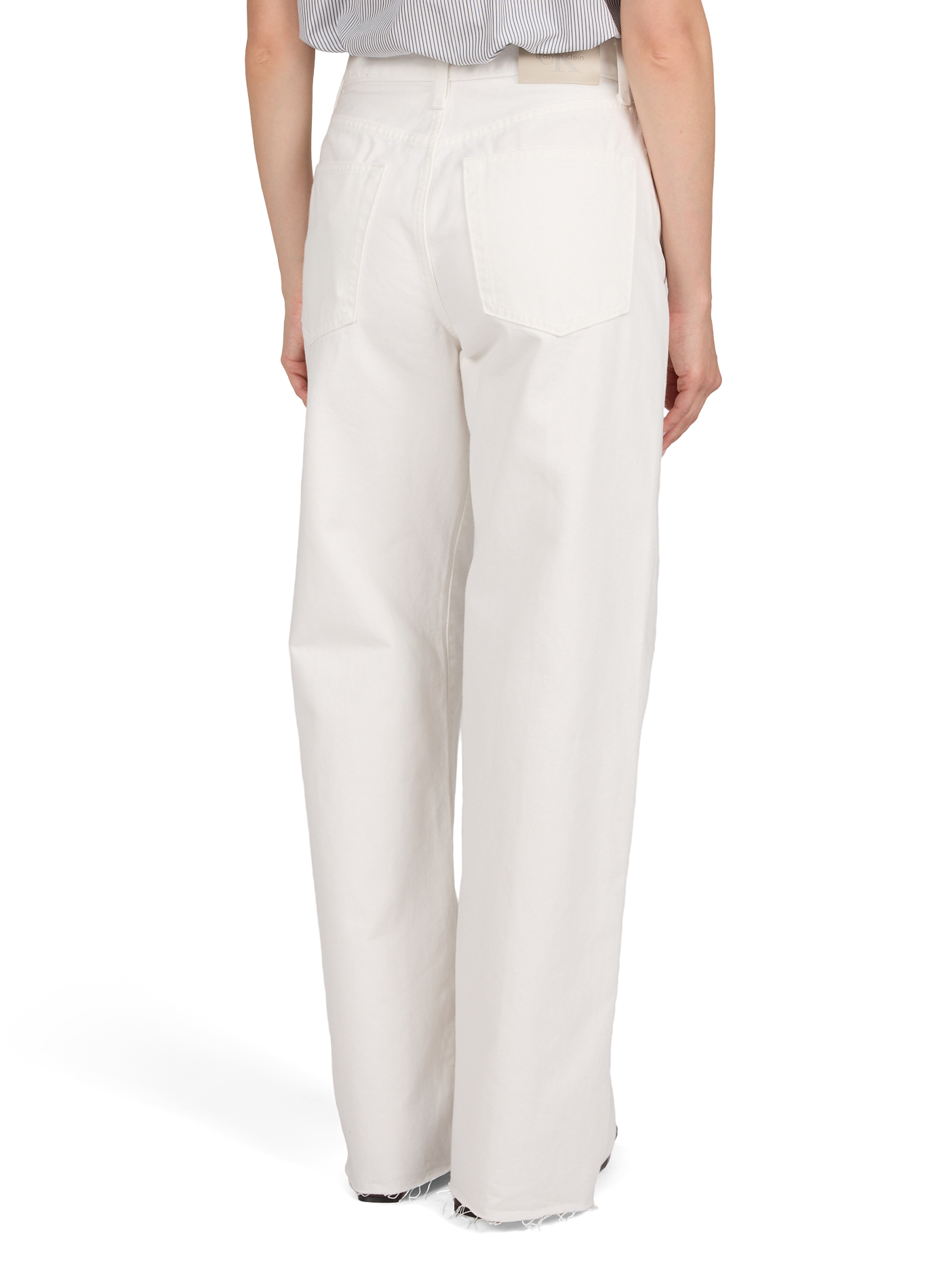 Weite Baumwolljeans CALVIN KLEIN Weiss