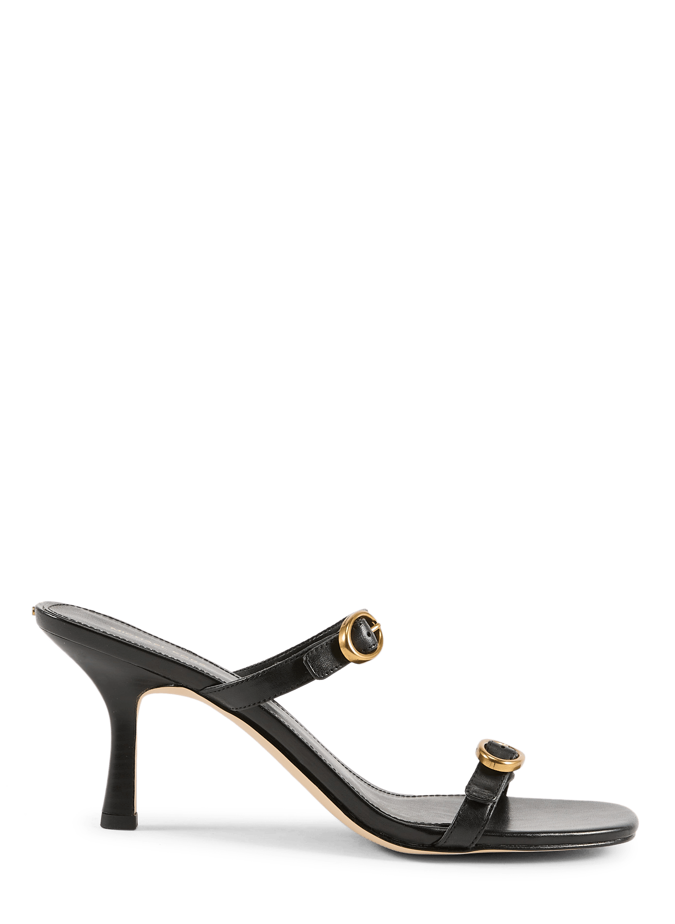 Mules à talons en cuir MICHAEL KORS Noir