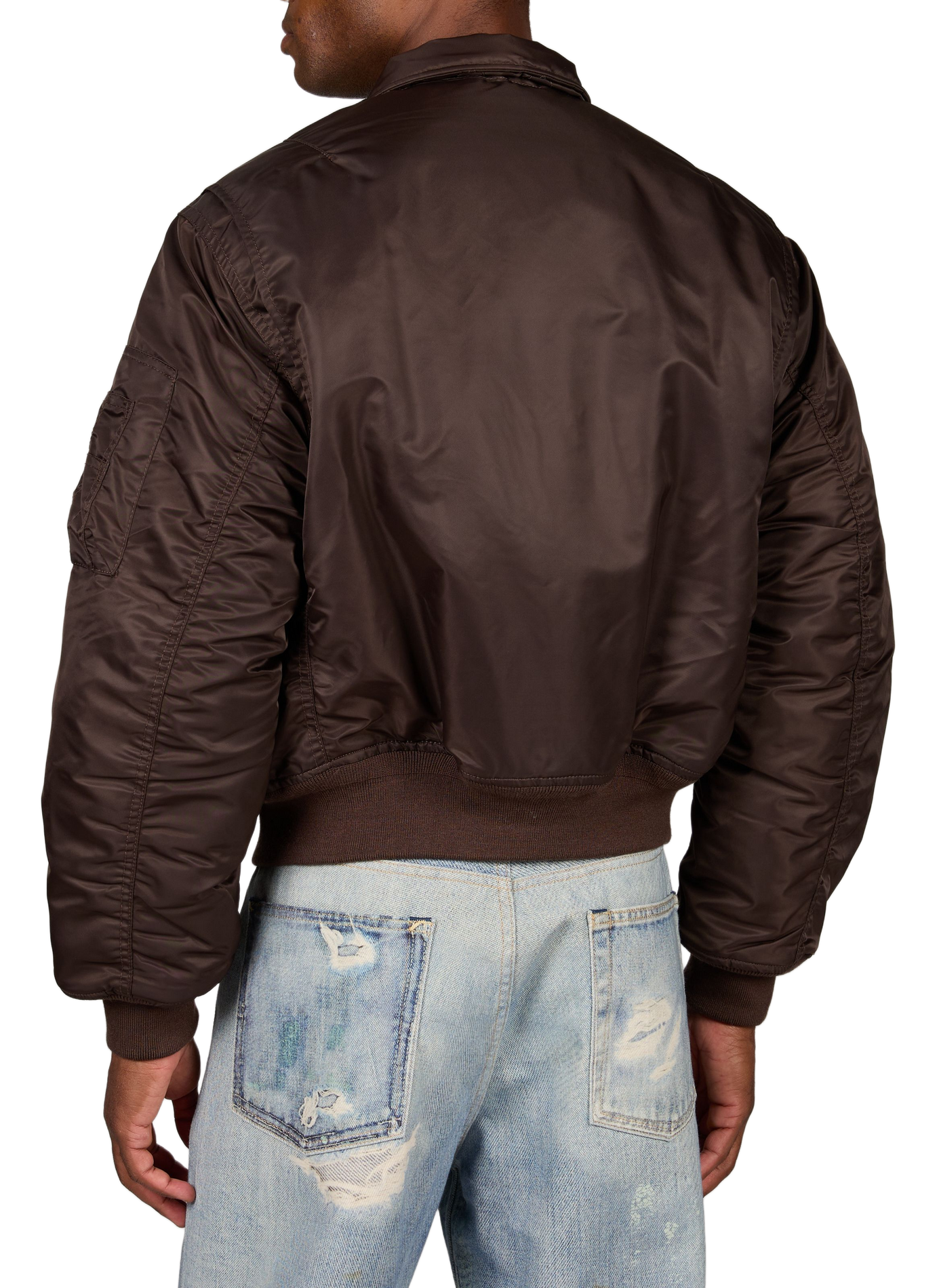 Weites Bomberjacke mit Logo SCHOTT Braun