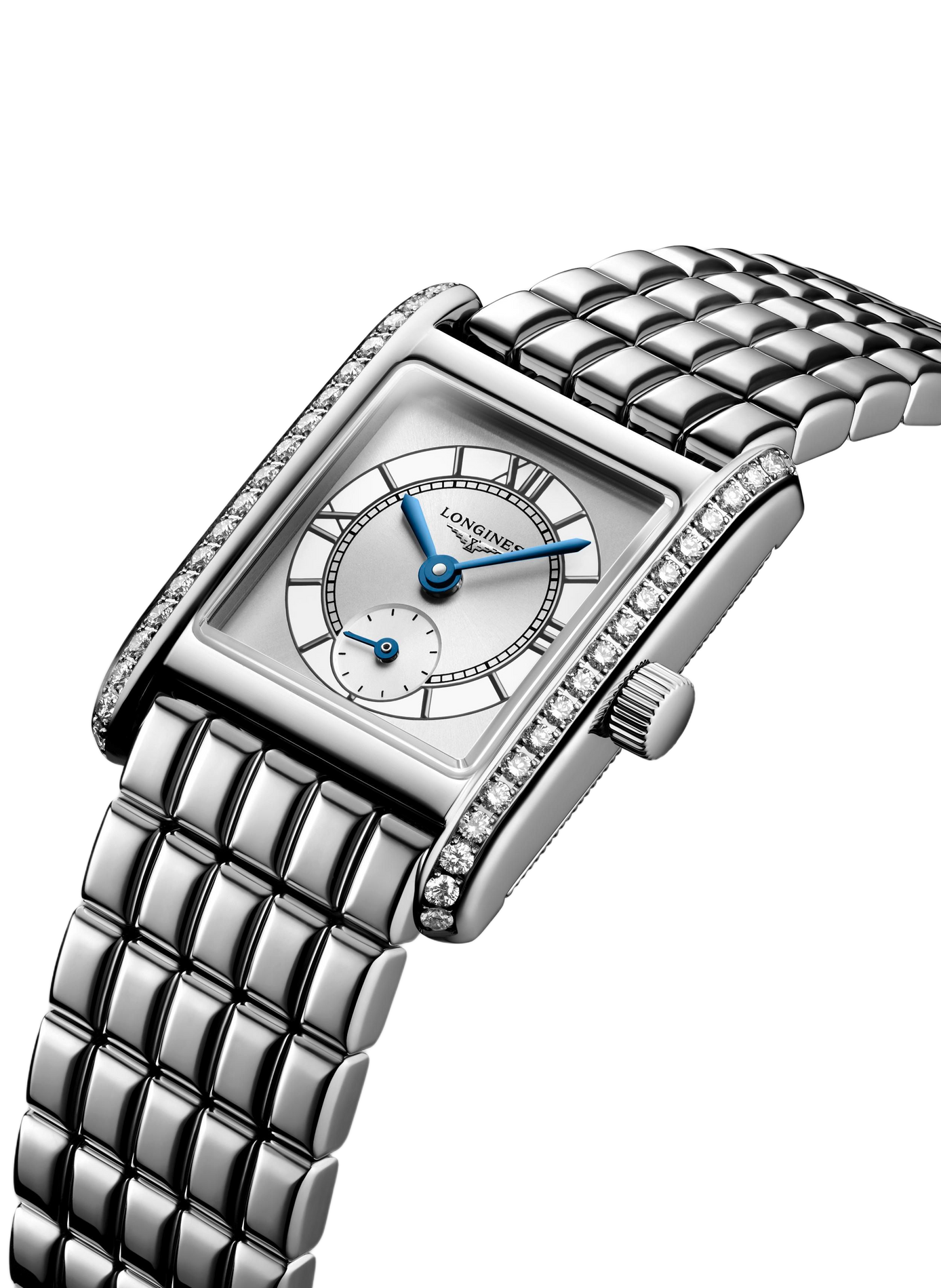 Montre quartz Longines DolceVita 2023 en acier inoxydable LONGINES Blanc