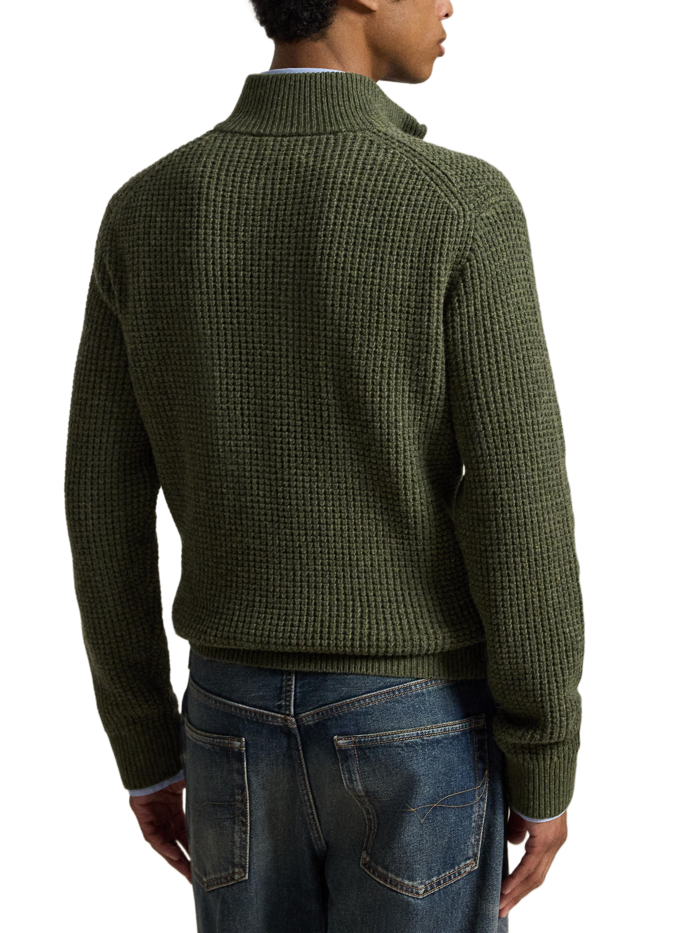 Trui met polokraag van gemengde wol POLO RALPH LAUREN Groen