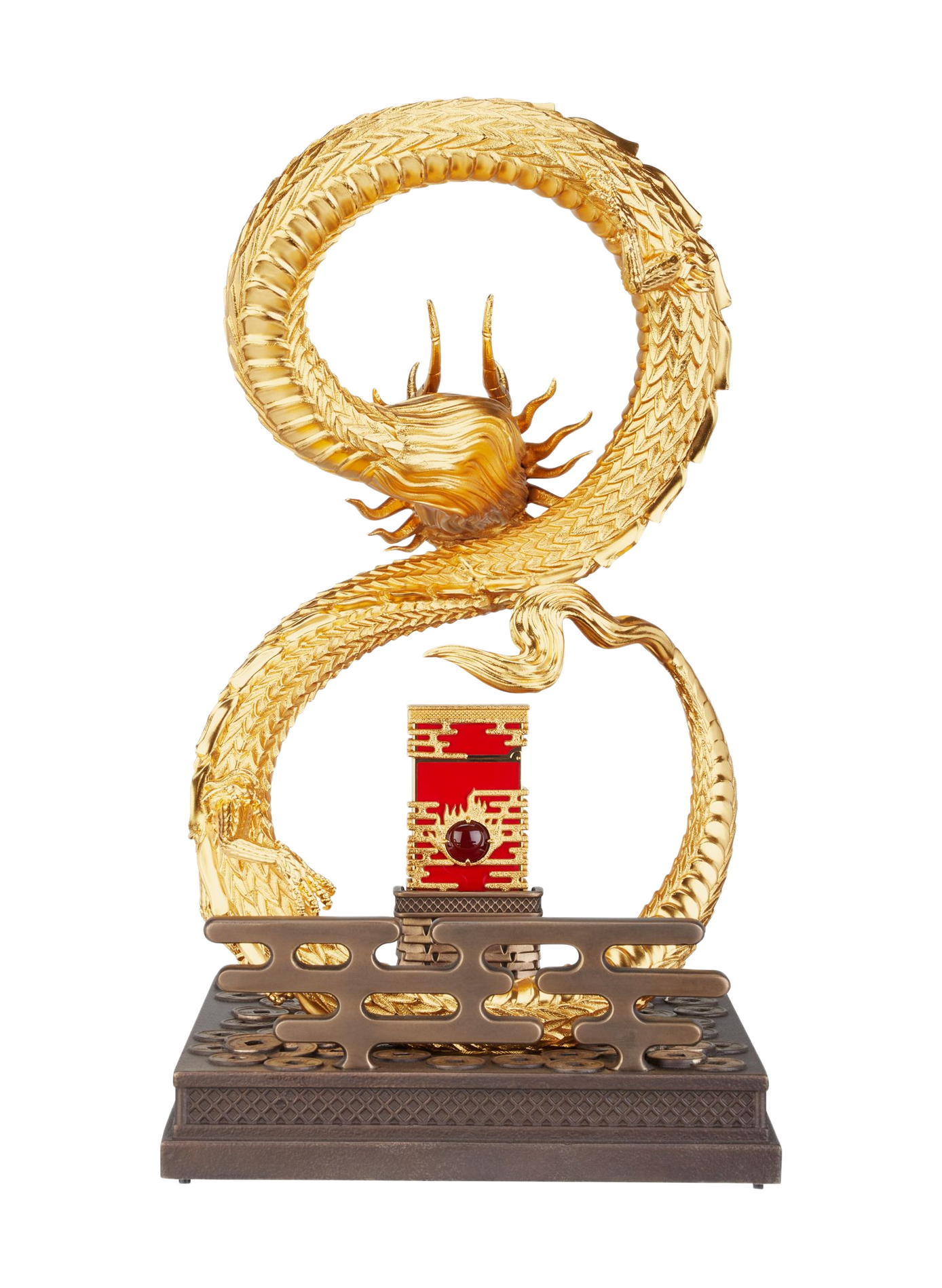 Briquet Dragon Haute Création Ligne 2 S.T. DUPONT Doré