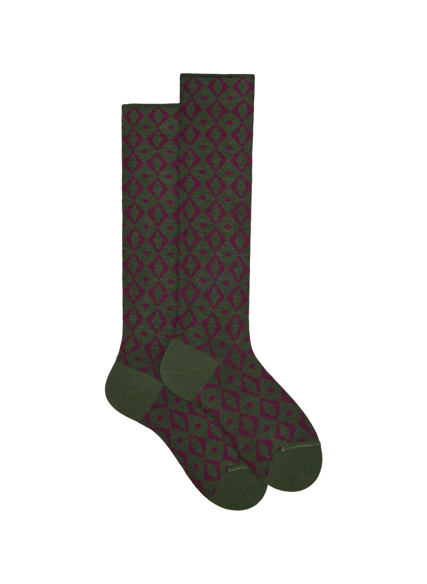 Chaussettes imprimées en laine mélangée DORÉ DORÉ Vert