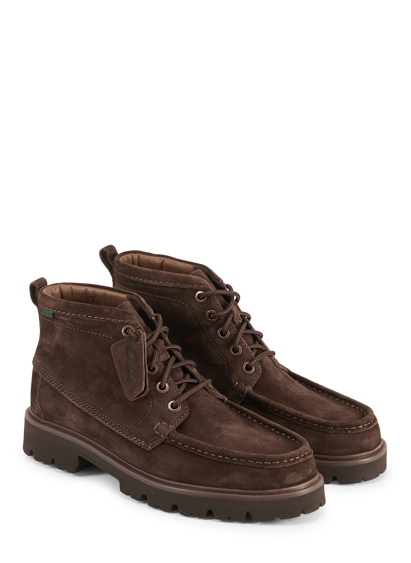 Bottines Cleyhill en cuir suédé CLARKS Marron