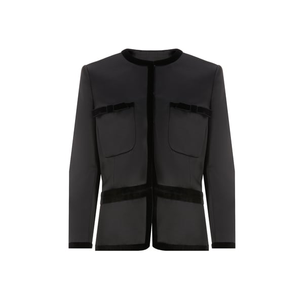 Givenchy Satin Jacket In Black