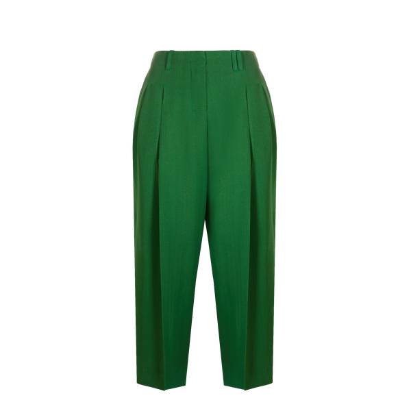 Jacquemus Wool Trousers In Green