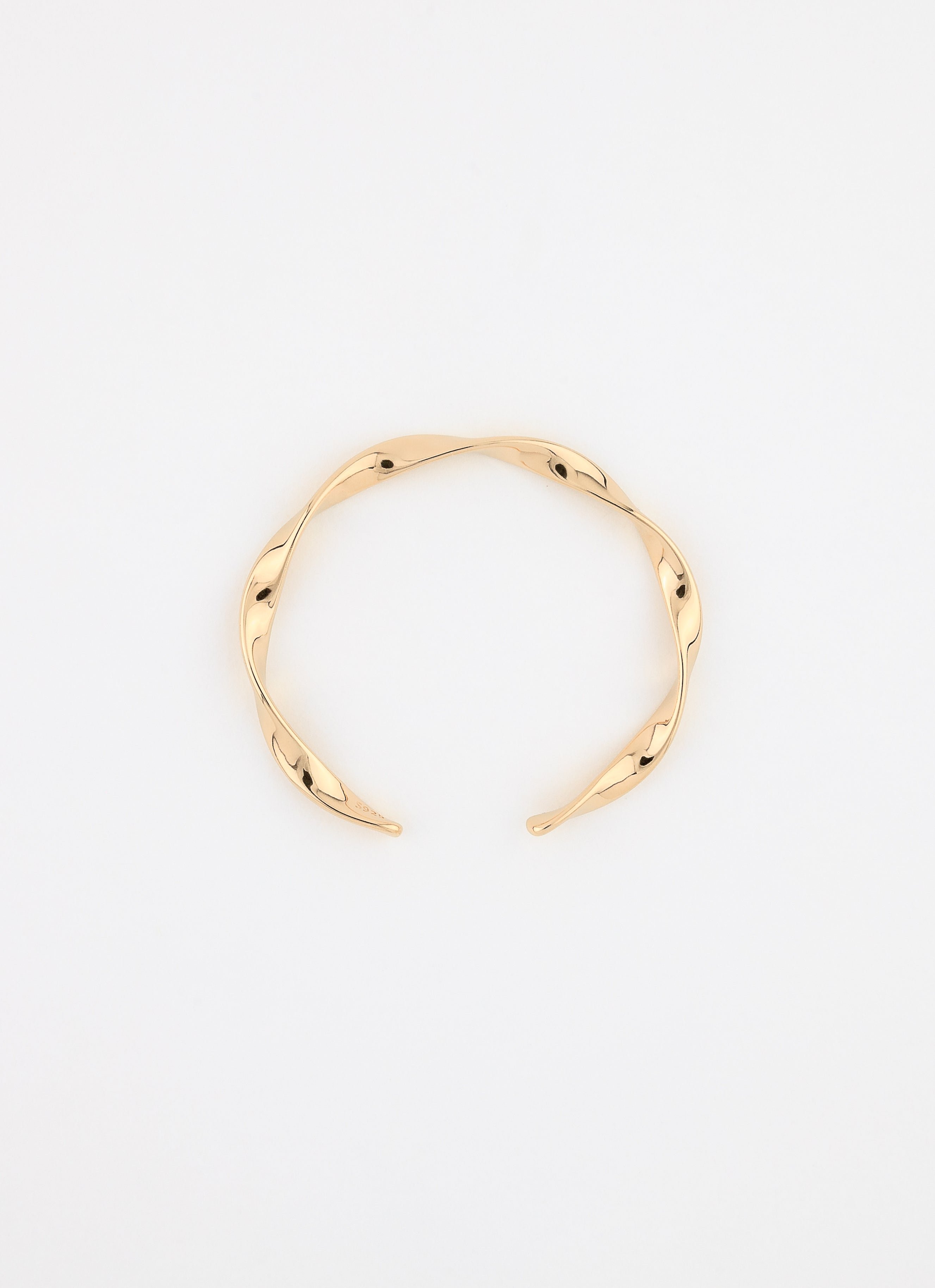 Jonc aria argent 925 plaqué or ANNA SOTTILOTTA Doré