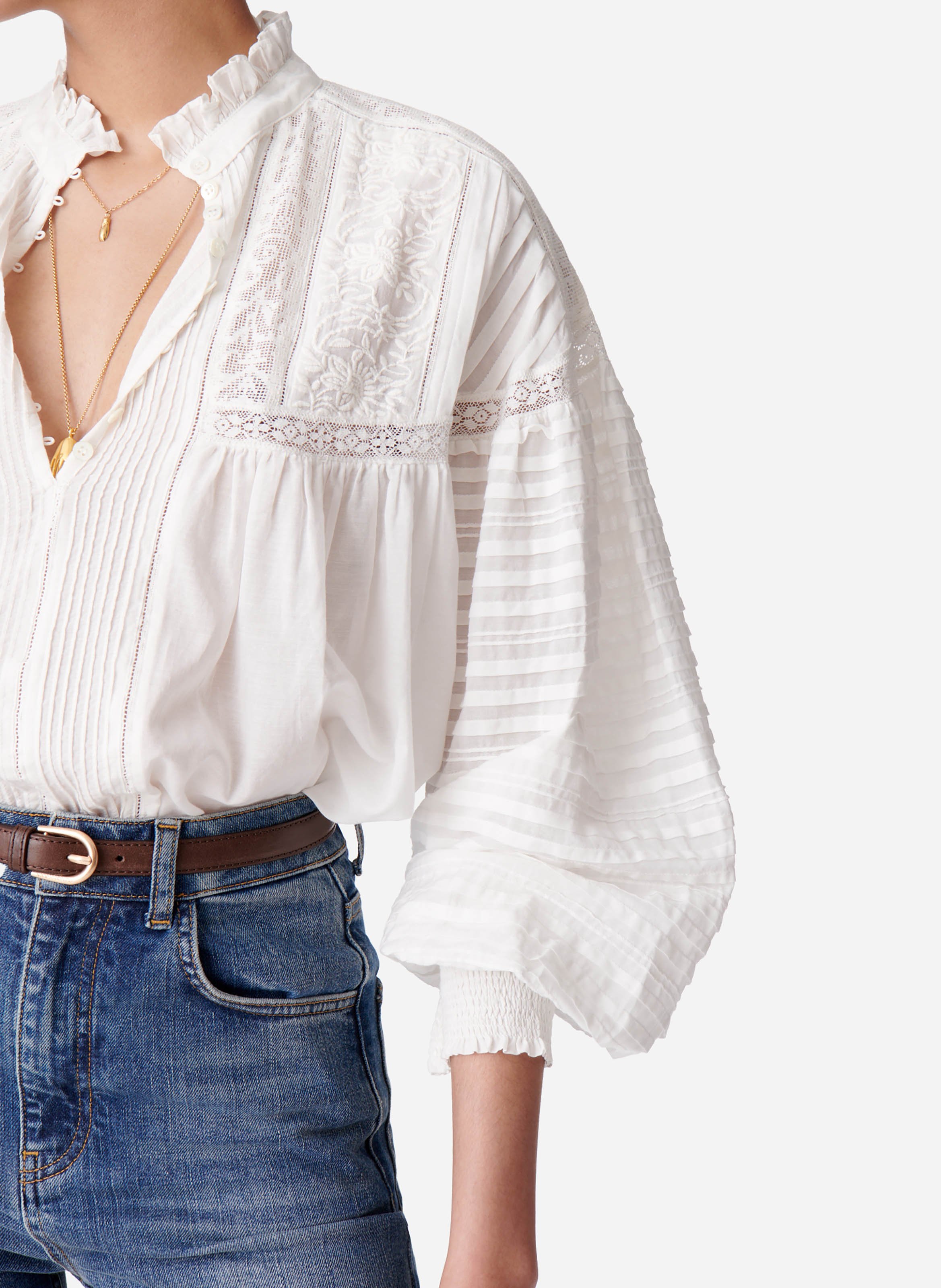 Blouse dahlia VANESSA BRUNO Blanc