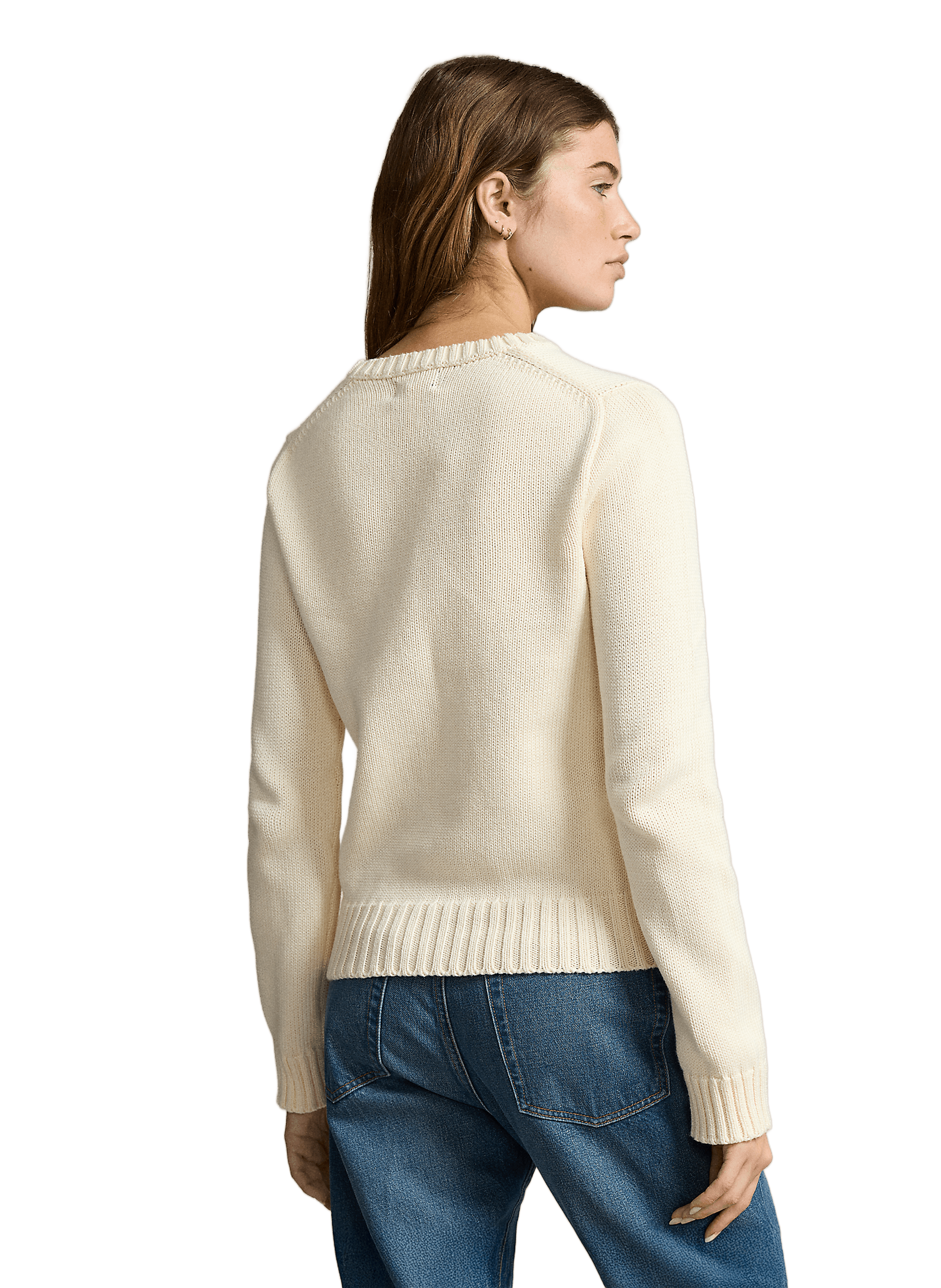 Pull en coton POLO RALPH LAUREN Blanc