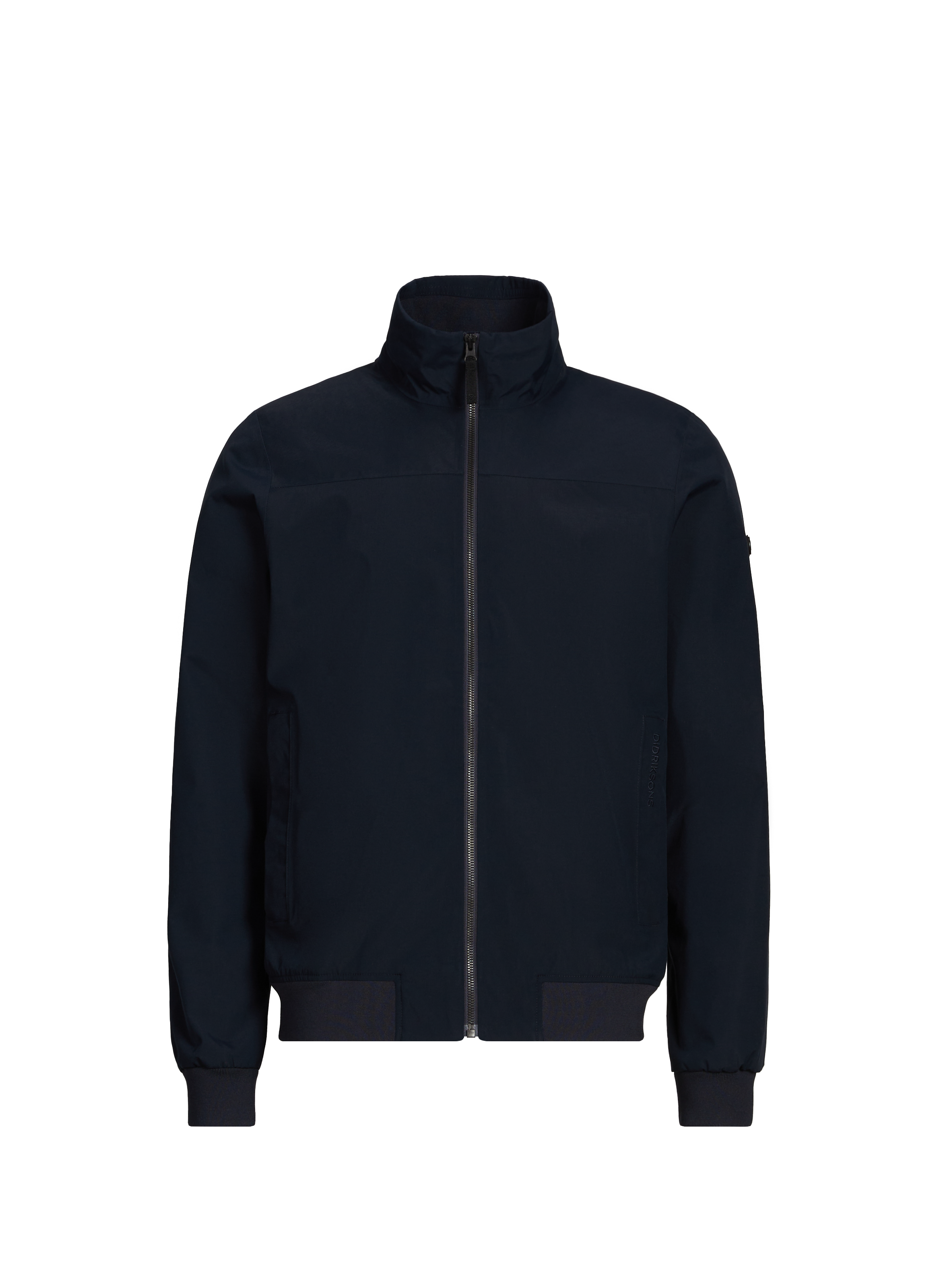 Veste ajustée à col montant Bleu