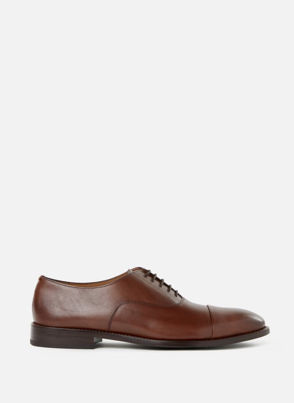 Calfskin leather lace-up loafers Brown by PAUL SMITH PAUL SMITH Calfskin leather lace-up loafers Brown