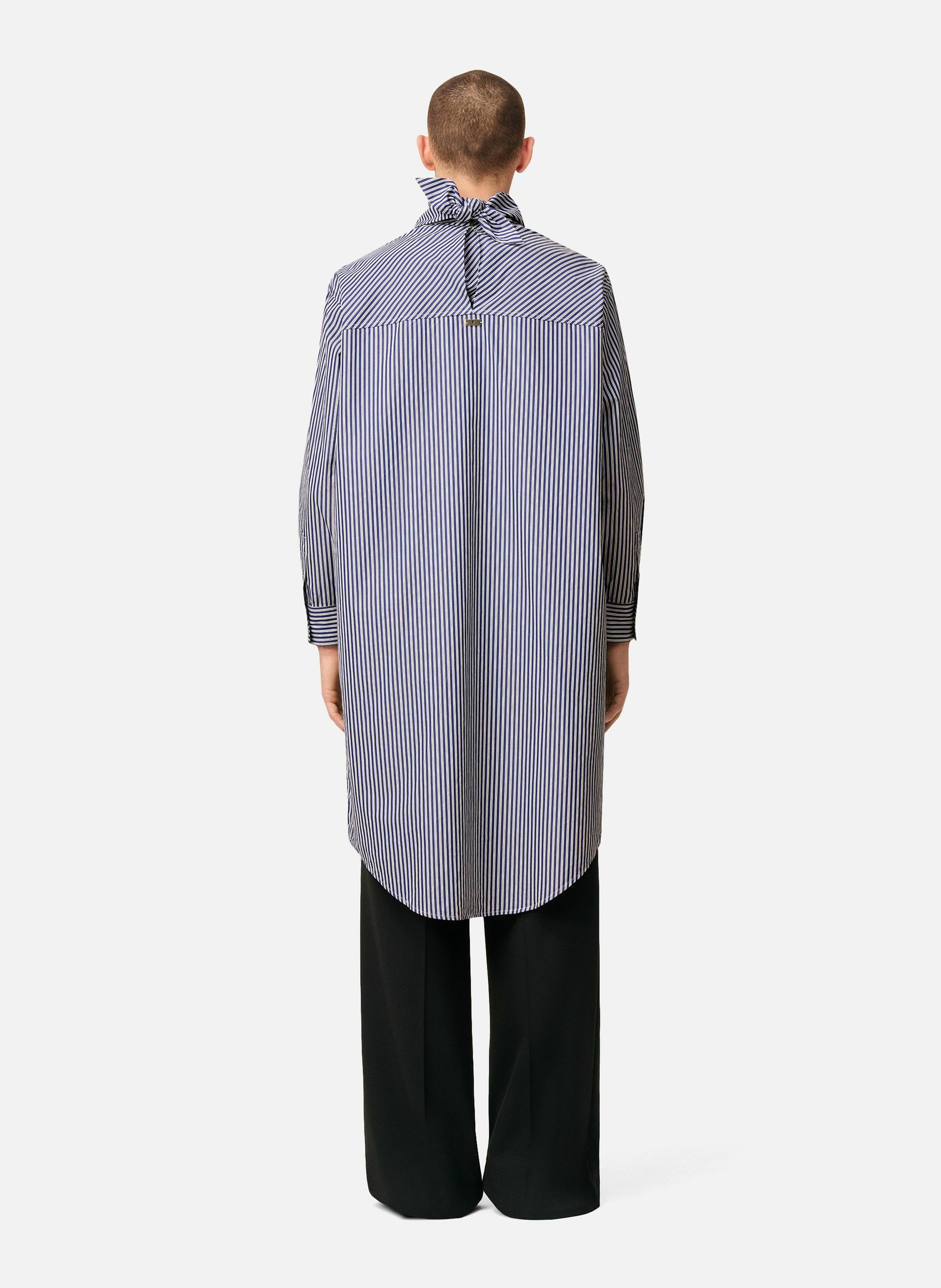 Robe midi bandana en coton unisexe AMI PARIS Bleu