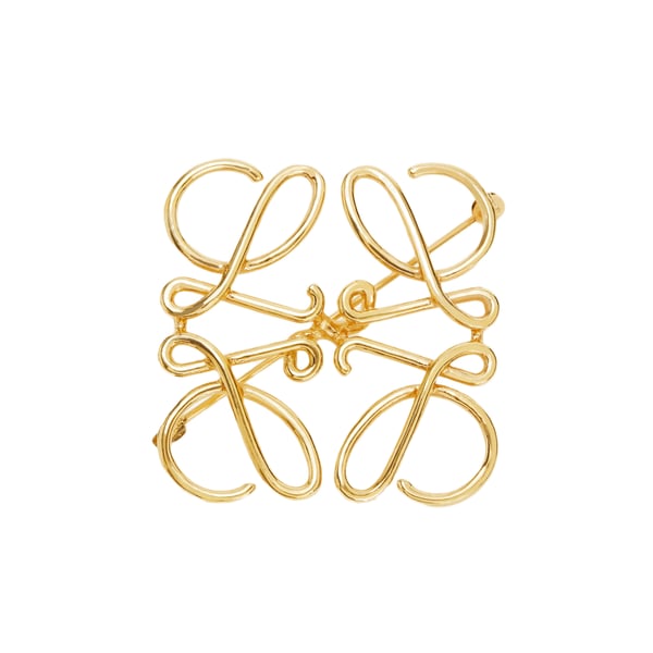 Broche Anagram métallisée Broche Anagram métallisée