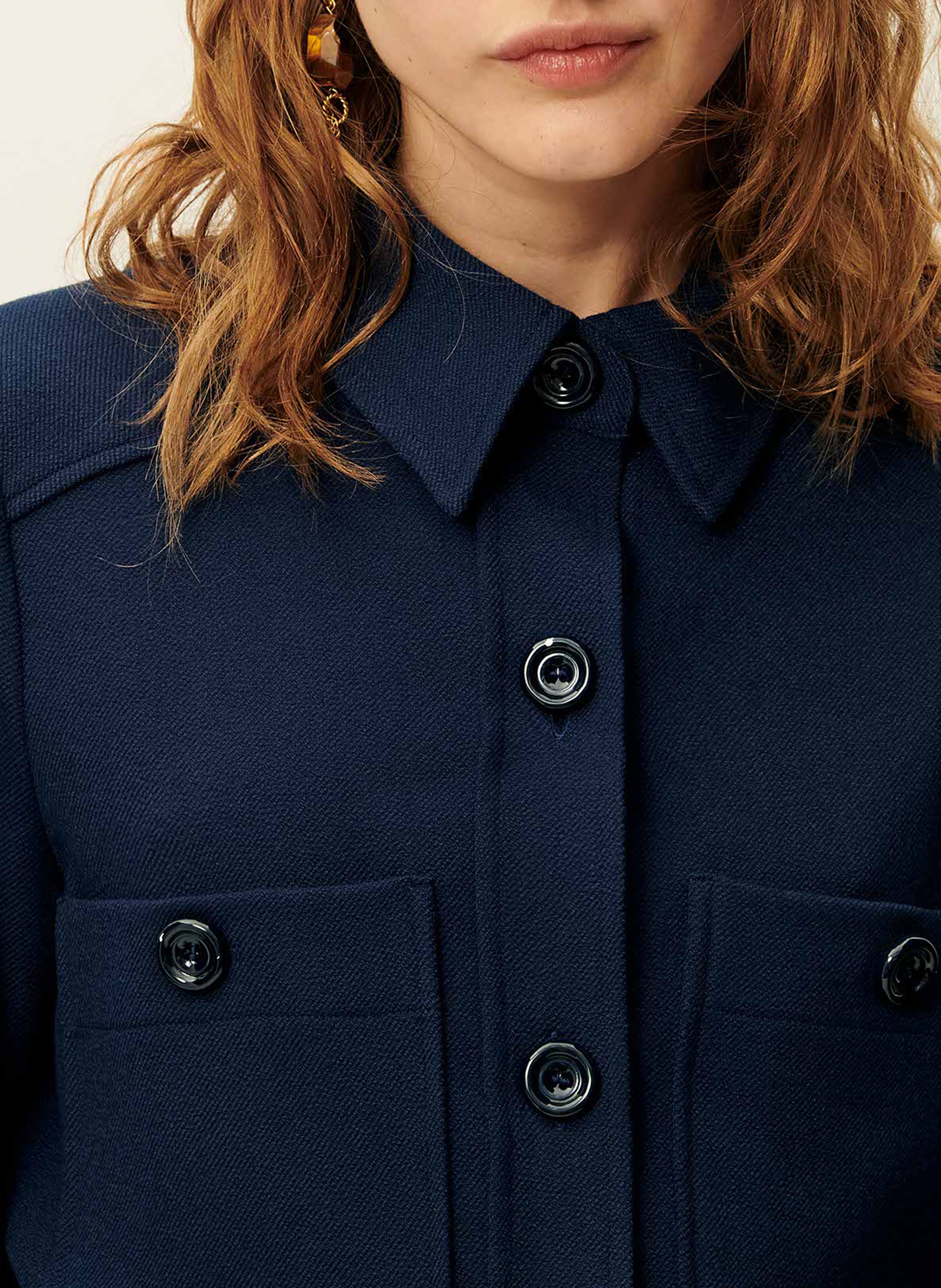 Chemise col classique droite theodore SESSUN Bleu