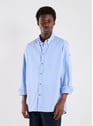 Chemise à rayures en coton | Bleu by MONCLER MONCLER Chemise à rayures en coton | Bleu