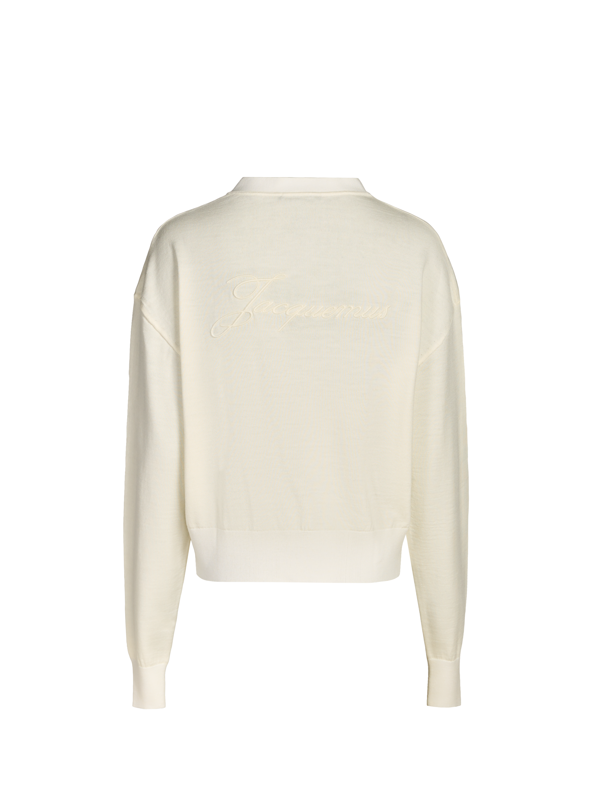 Cardigan cintré en laine JACQUEMUS Beige