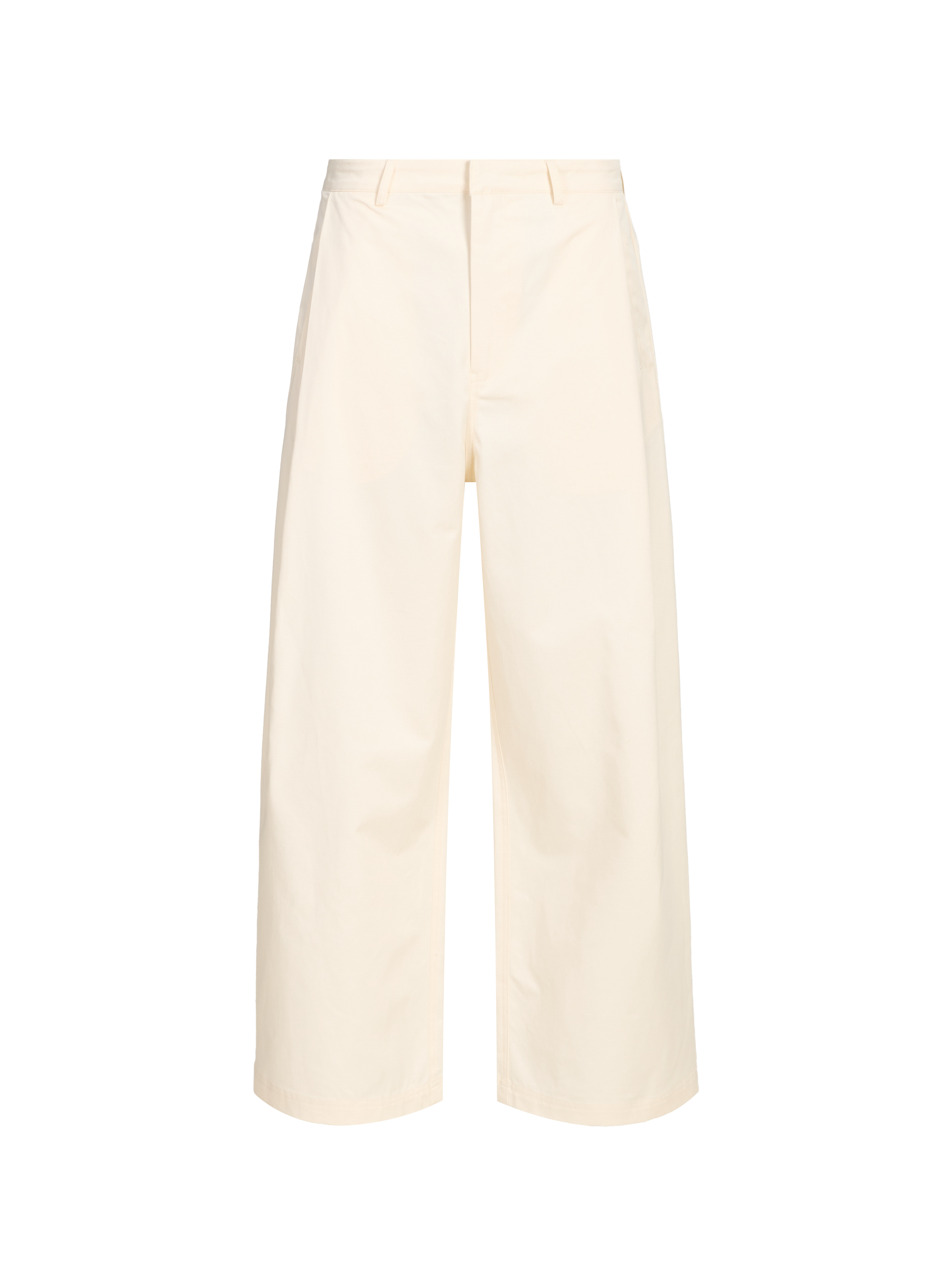 Wide-leg pleated cotton jeans ARTE ANTWERP Beige