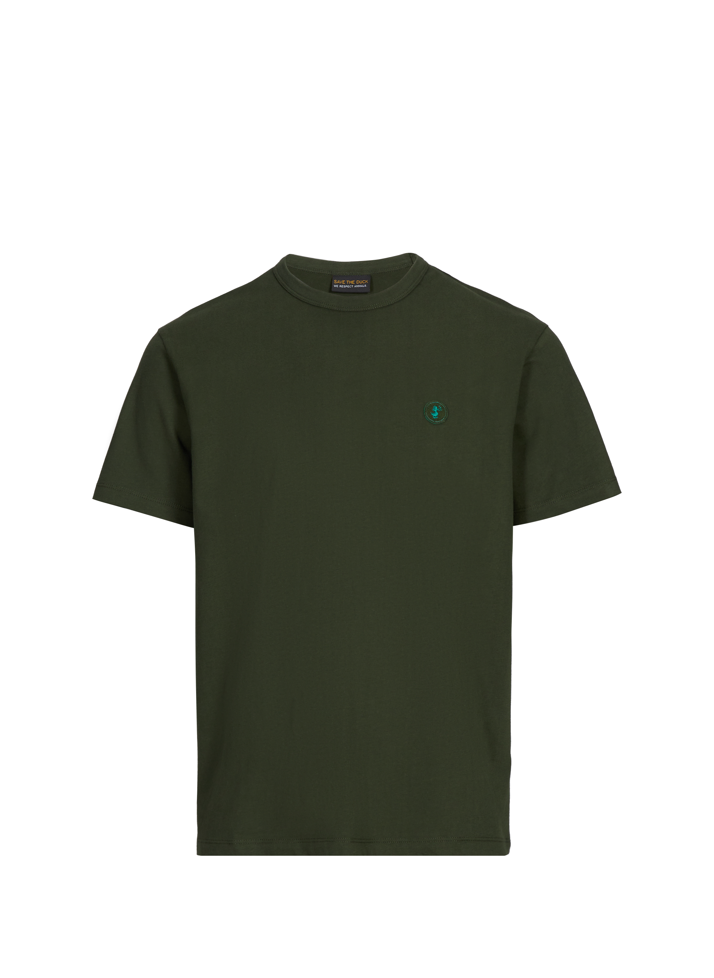 SAVE THE DUCK Classic Cotton T-Shirt Green