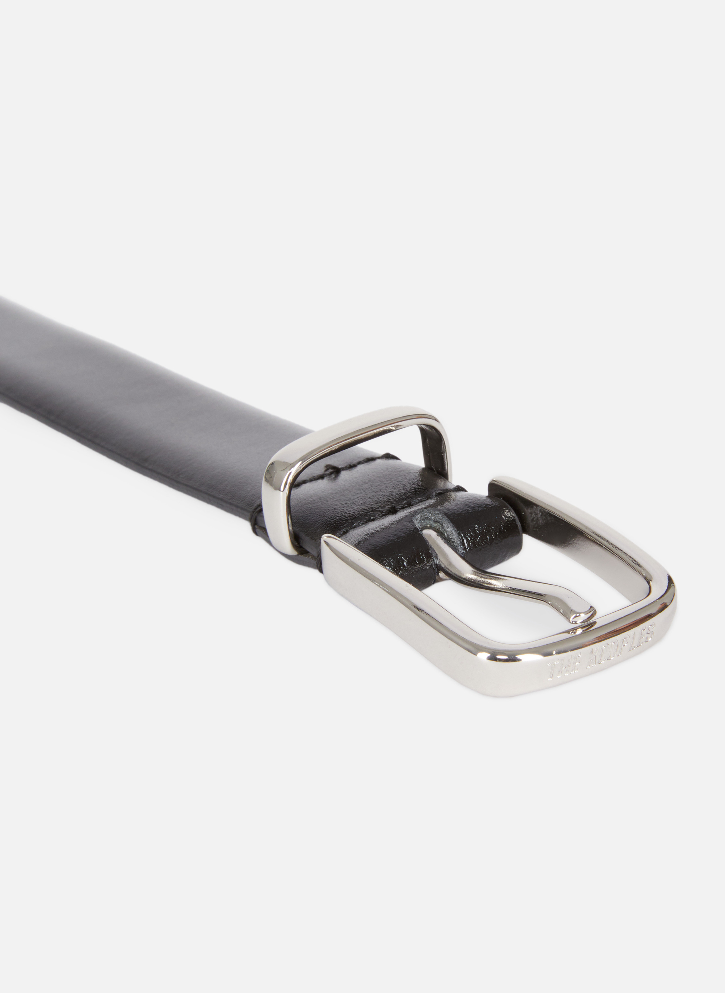 Ceinture cuir bicolore réversible THE KOOPLES Noir