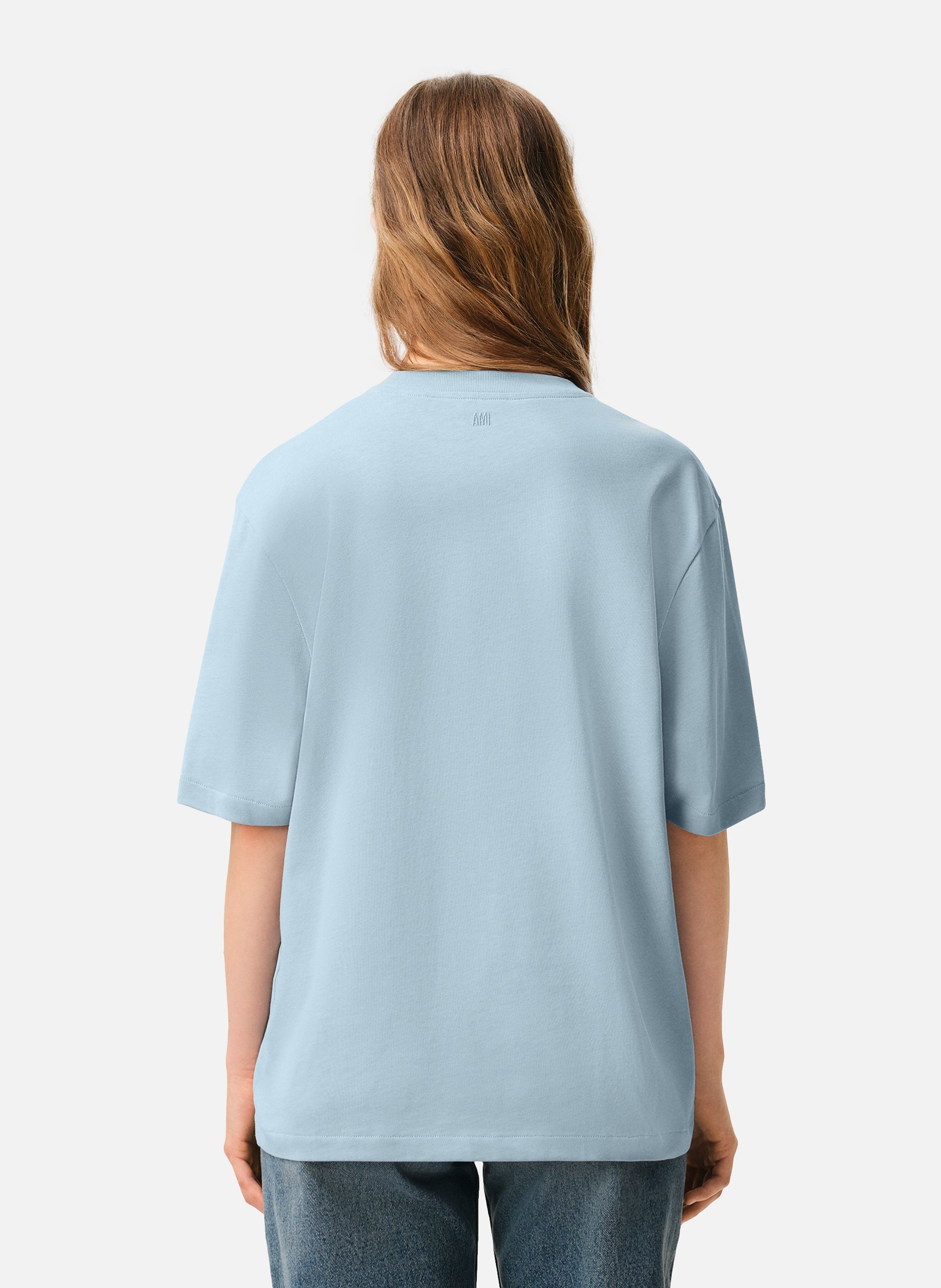 T-shirt ami de coeur en coton unisexe AMI PARIS Bleu