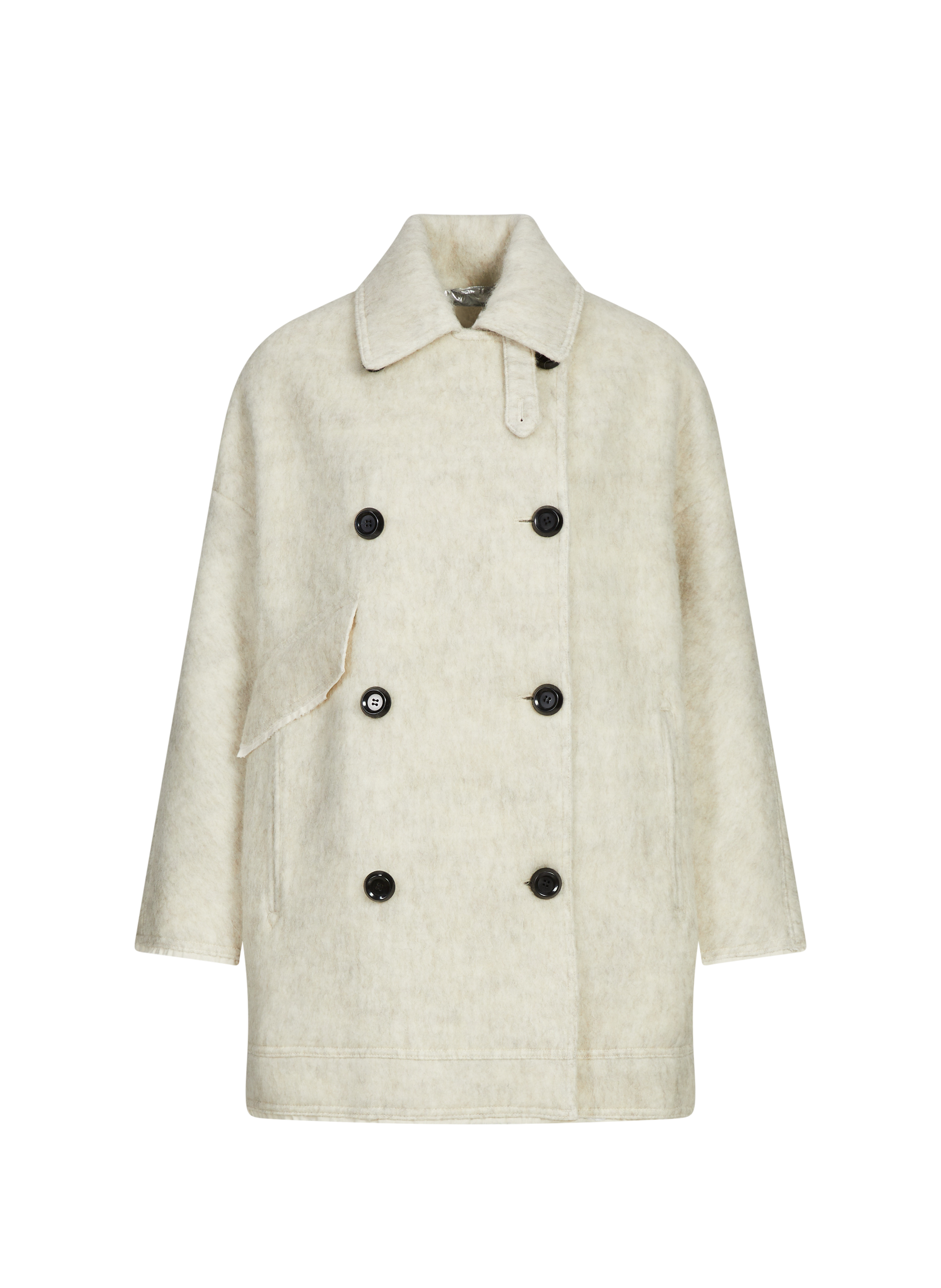 Manteau oversize col classique White by OOF WEAR OOF WEAR Manteau oversize col classique White
