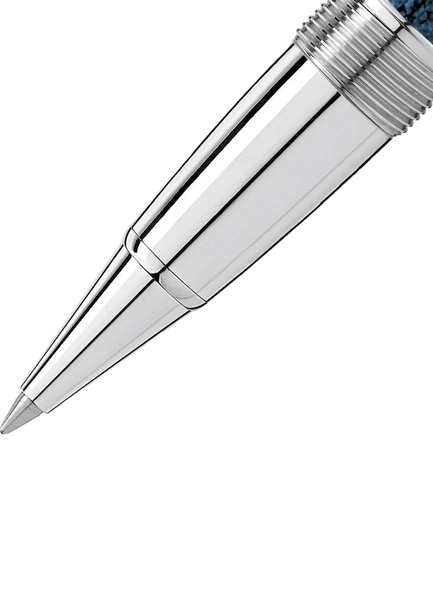 Stylo texturé en laque MONTBLANC Bleu