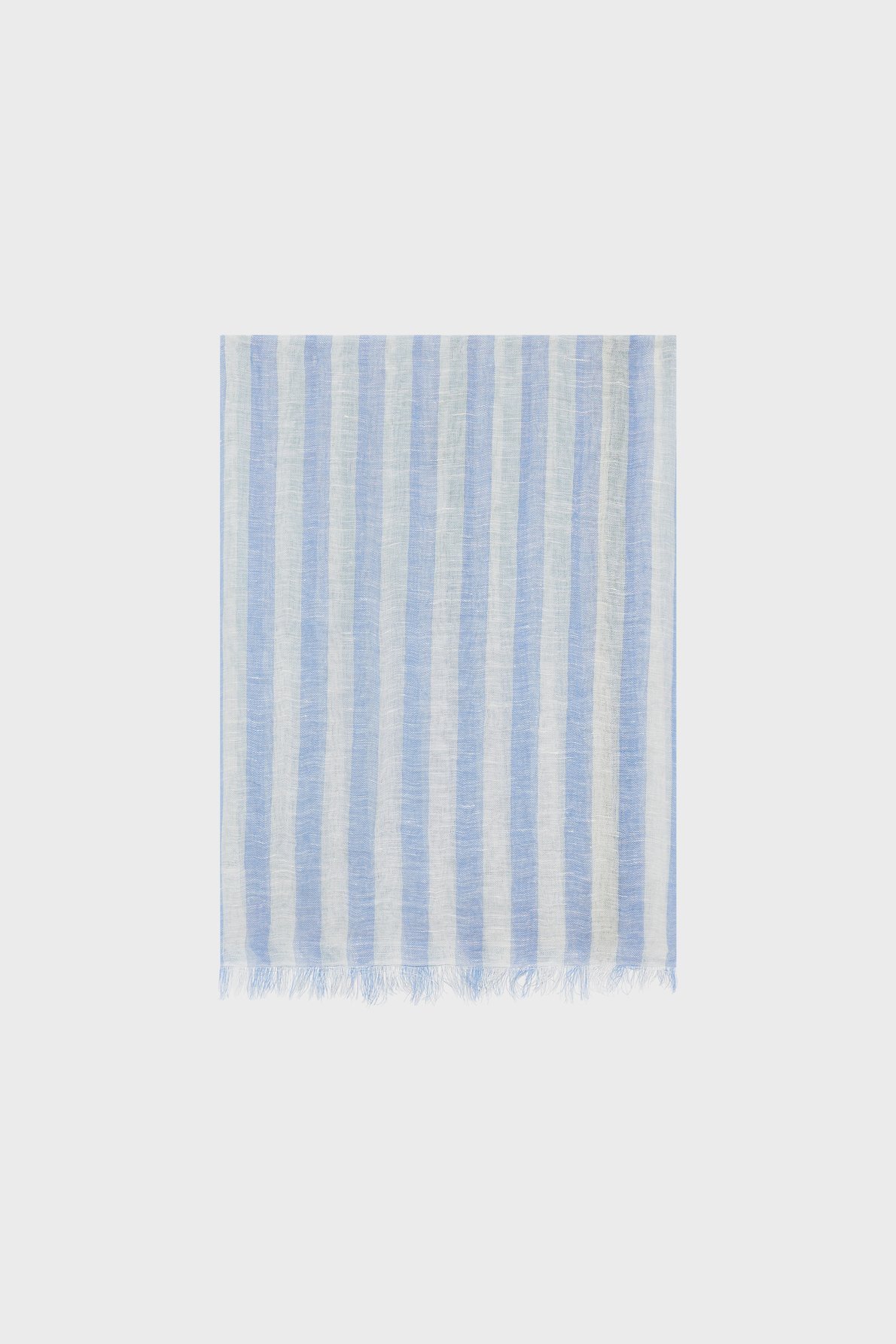 Etole rayée en coton et lin - dominique GERARD DAREL Bleu