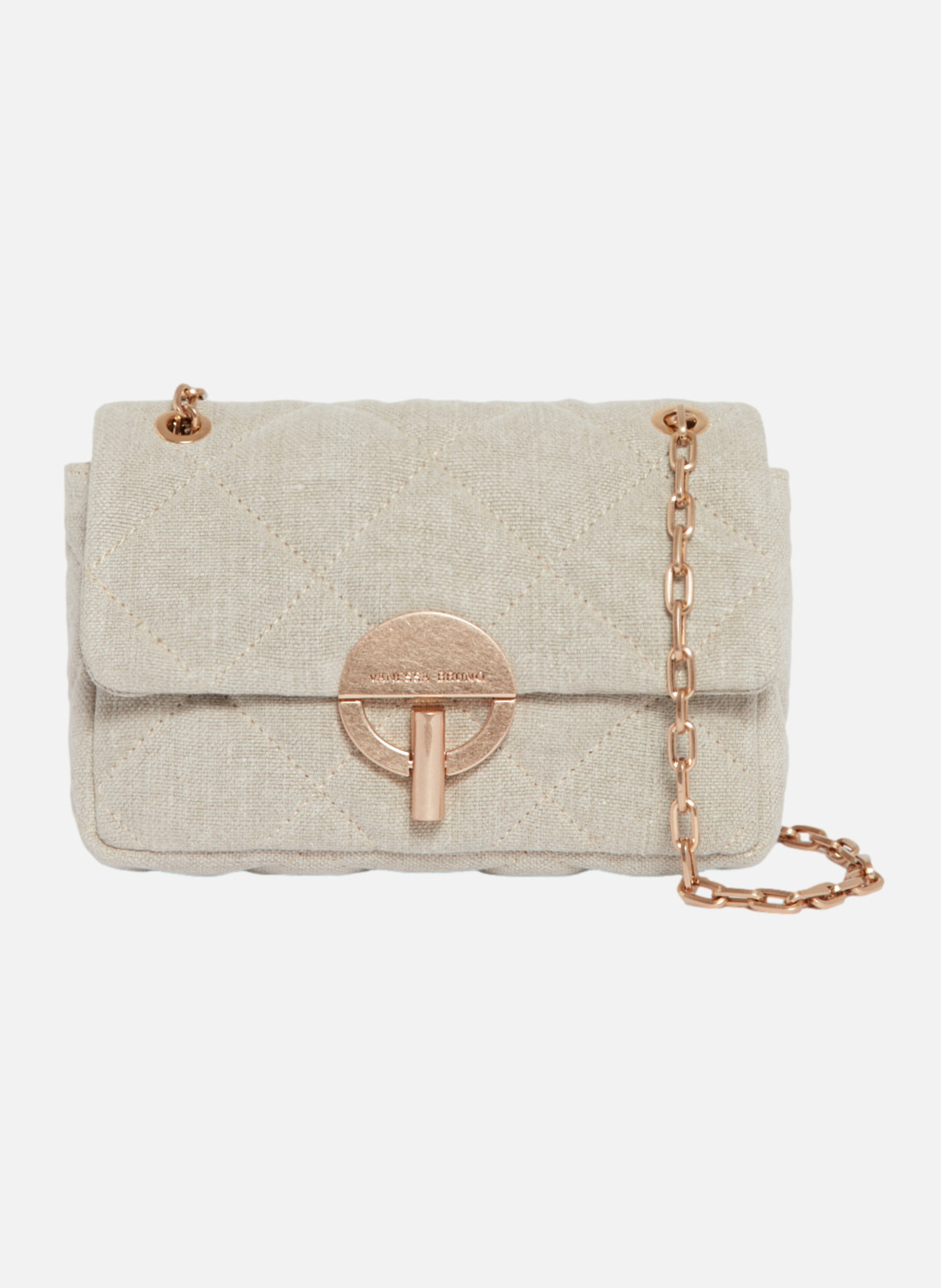 Moyen sac moon en lin VANESSA BRUNO Gris