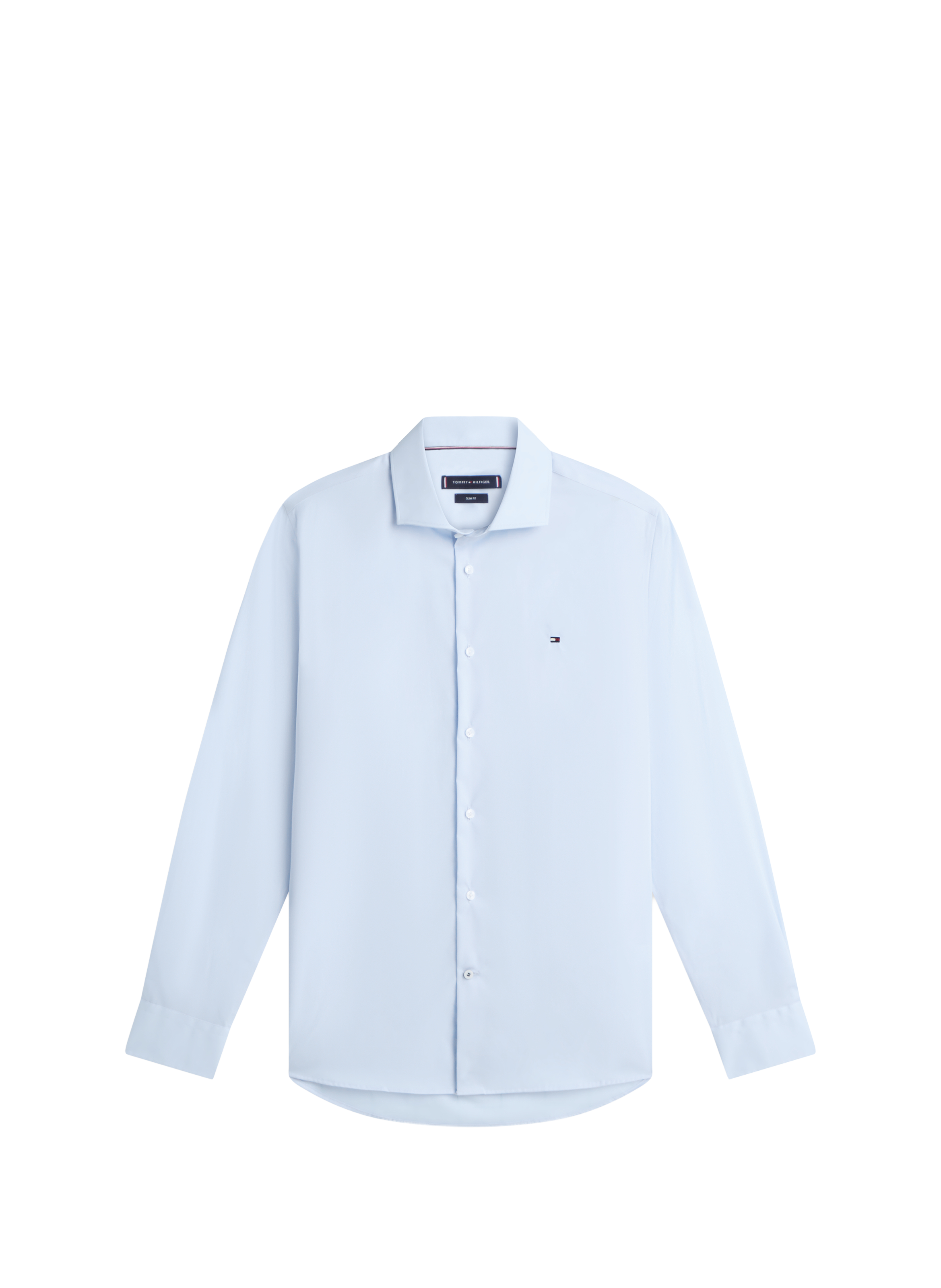 Straight organic cotton shirt TOMMY HILFIGER Blue
