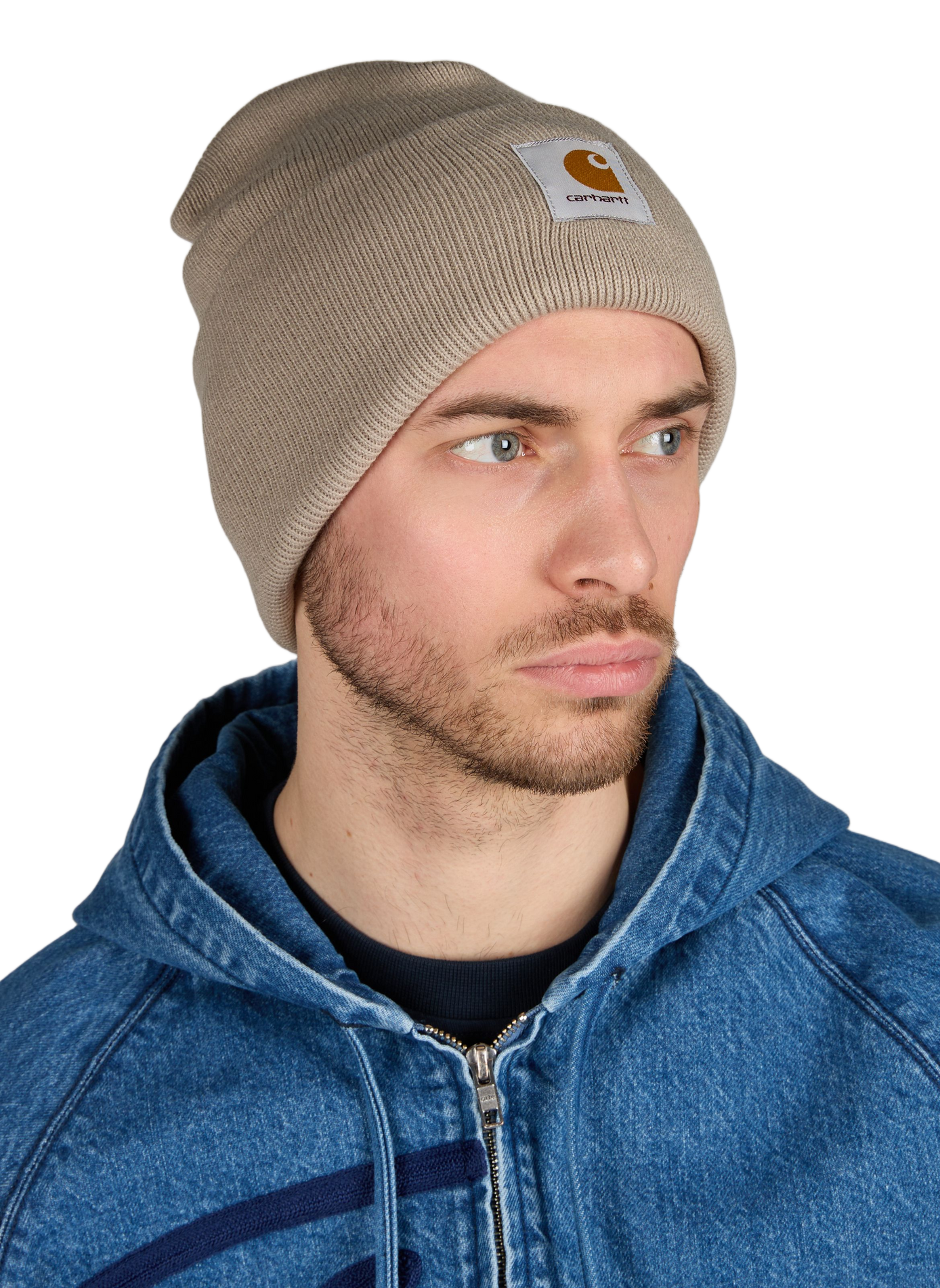 Beanie hat with turned up brim CARHARTT WIP Beige