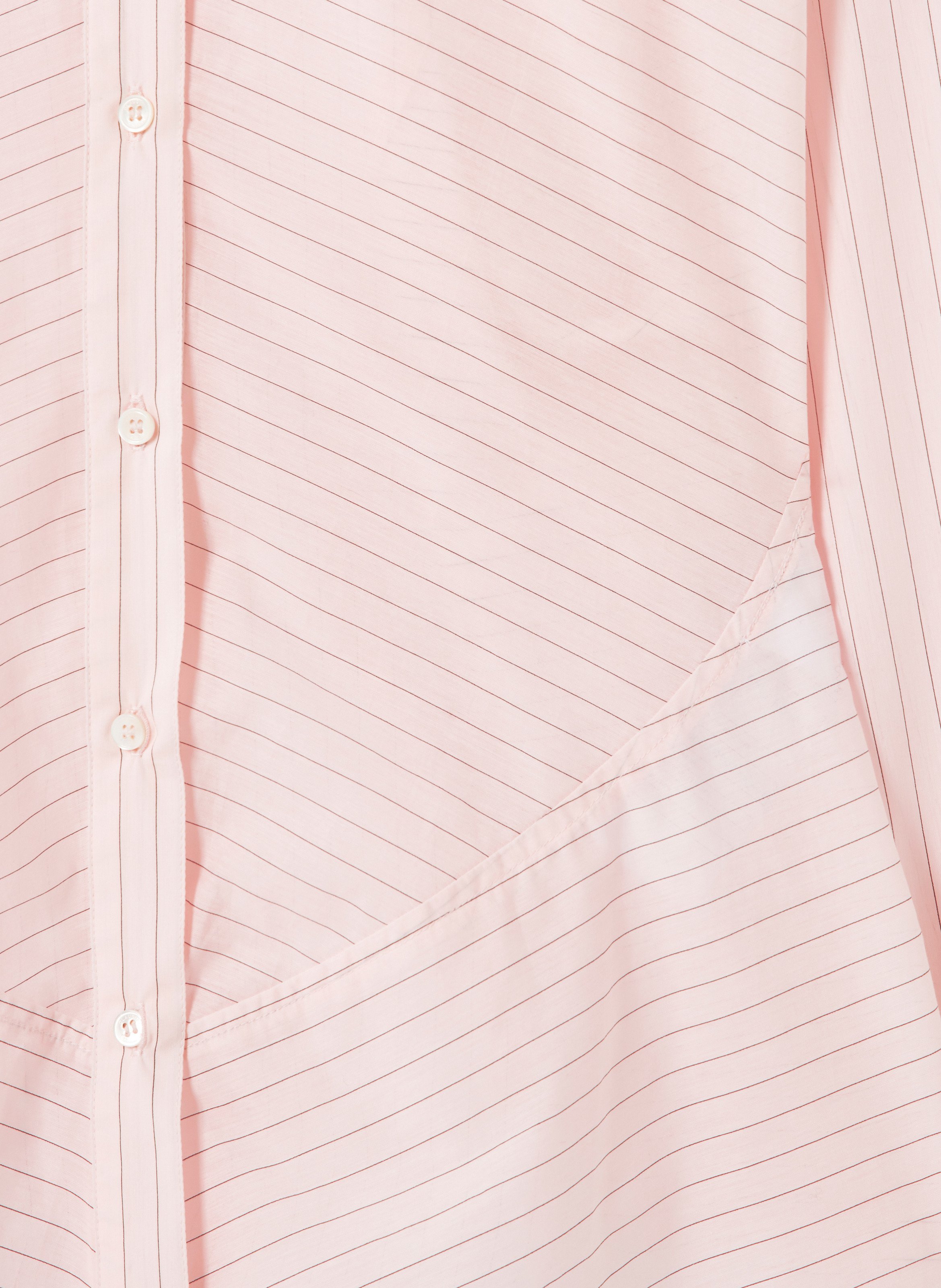 Chemise cintrée à rayures fines CLAUDIE PIERLOT Rose