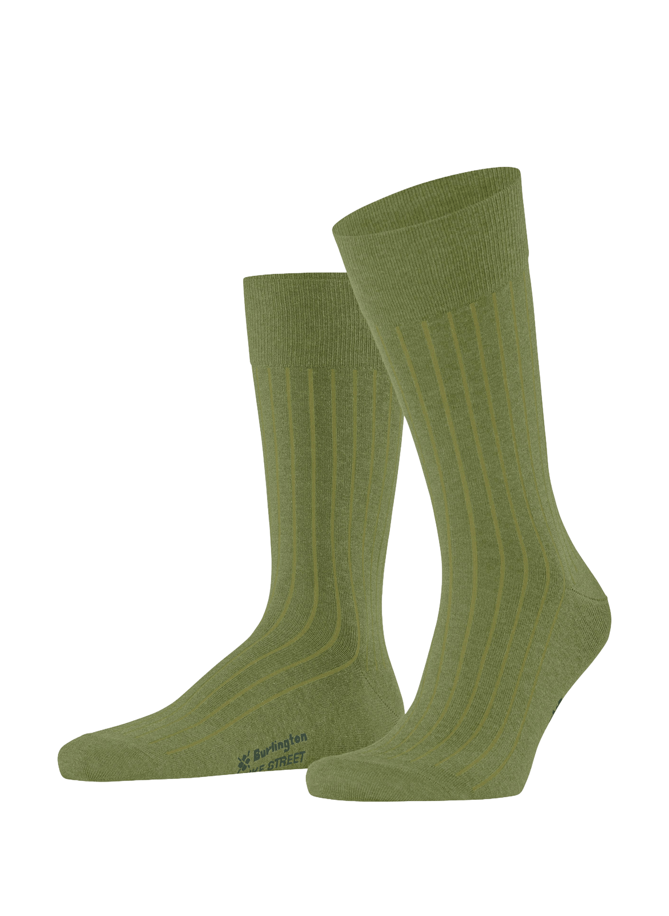 Calcetines altos de algodón mezclado BURLINGTON Verde