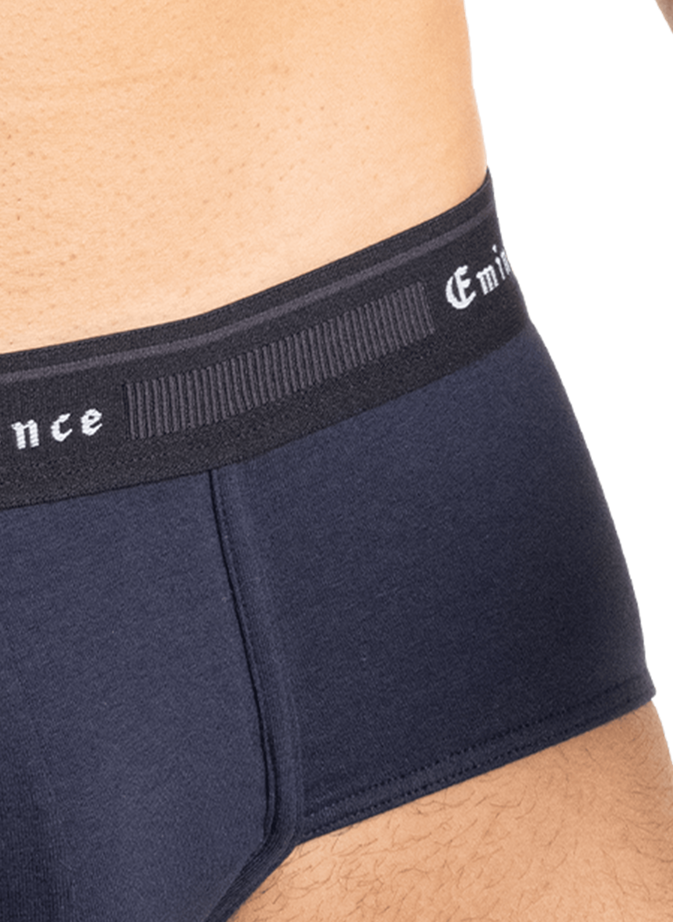 Lot de 3 slips unis en coton mélangé EMINENCE Multicolore