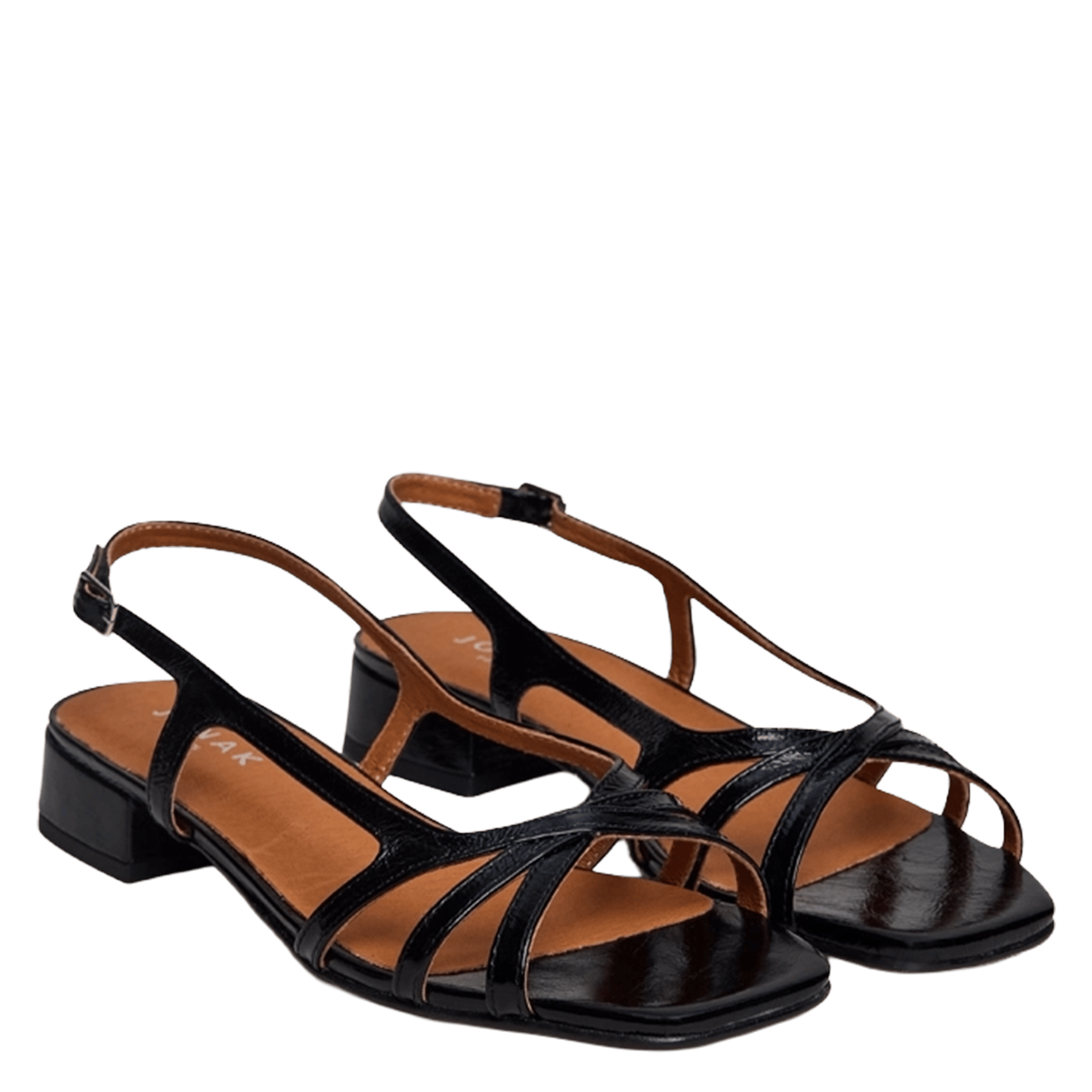 Sandales à talons en cuir argos JONAK Noir