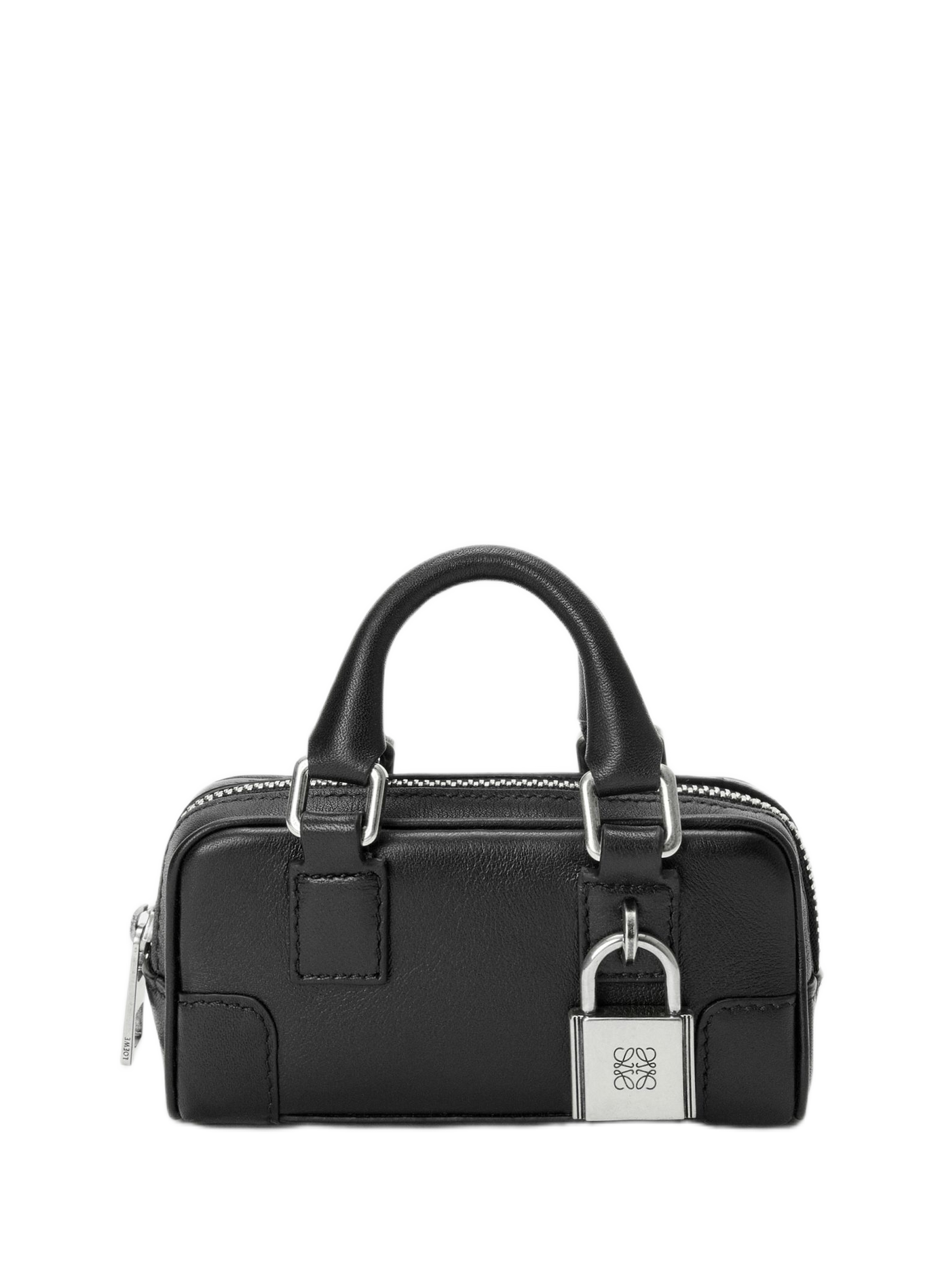 Sac Amazona Nano en cuir de veau brillant LOEWE Noir