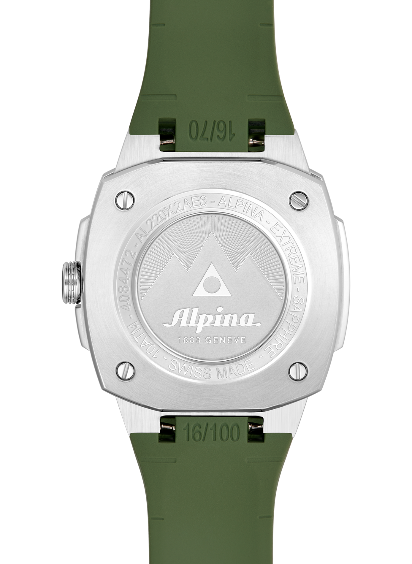 Montre quartz Extreme Quartz en caoutchouc ALPINA Vert