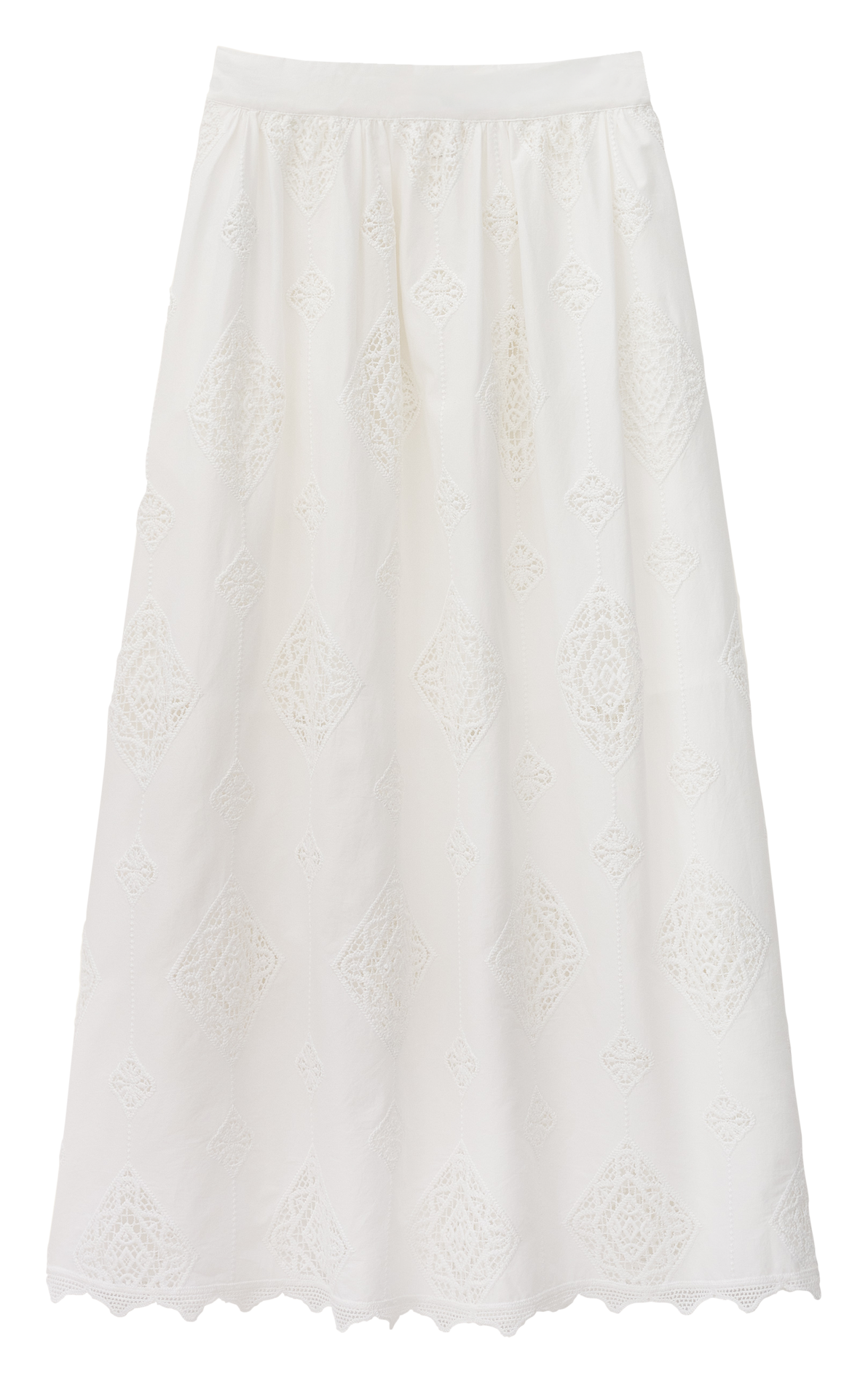 Jupe longue en coton mélangé mona BA&SH Beige