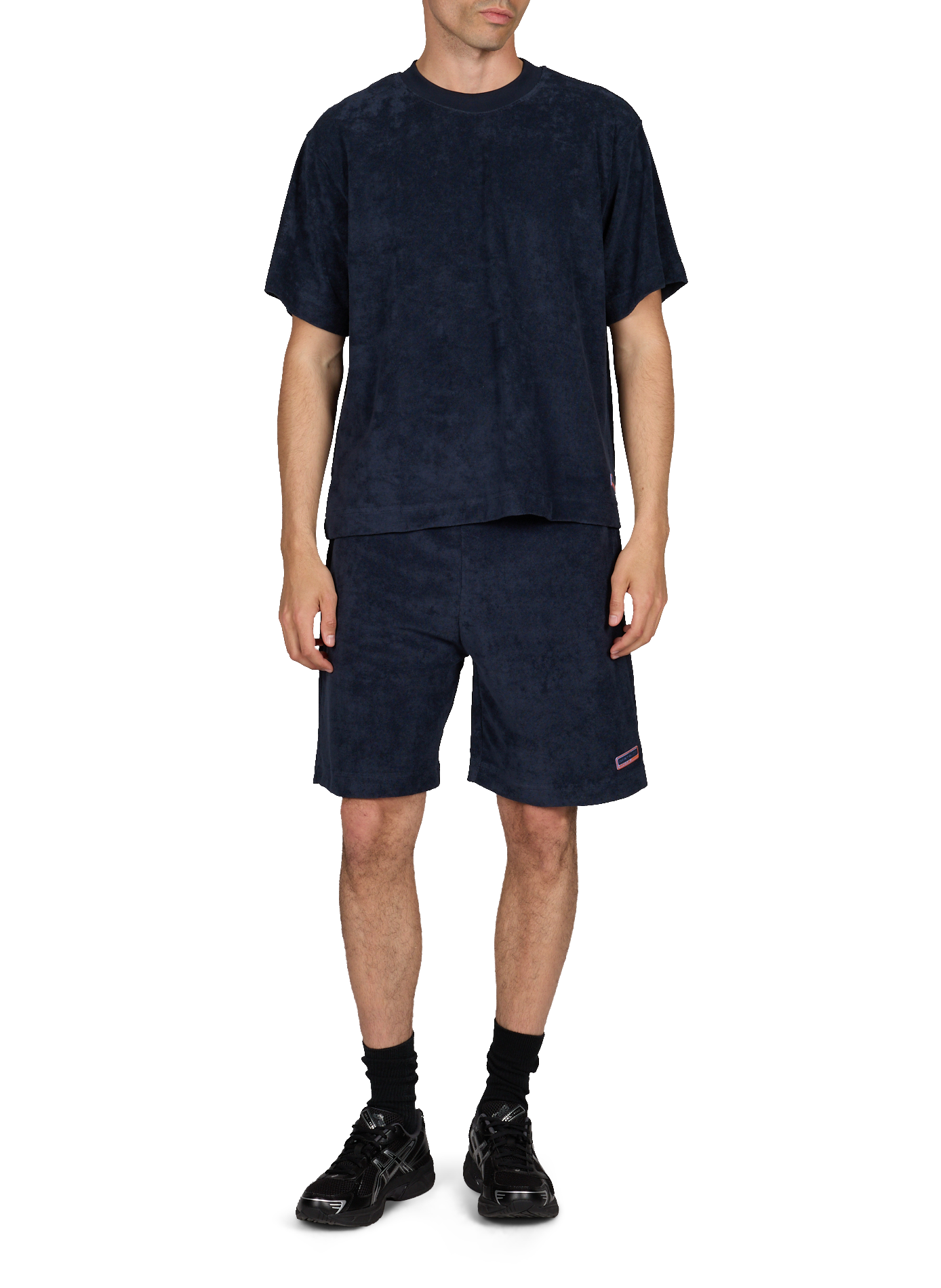 Short éponge en coton mélangé GERTRUDE ET GASTON Bleu