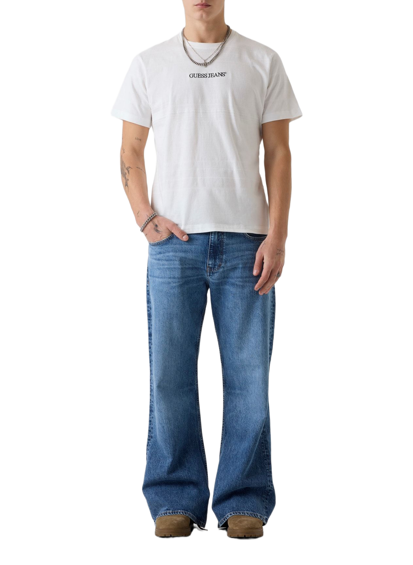 Cotton Logo T-shirt GUESS White