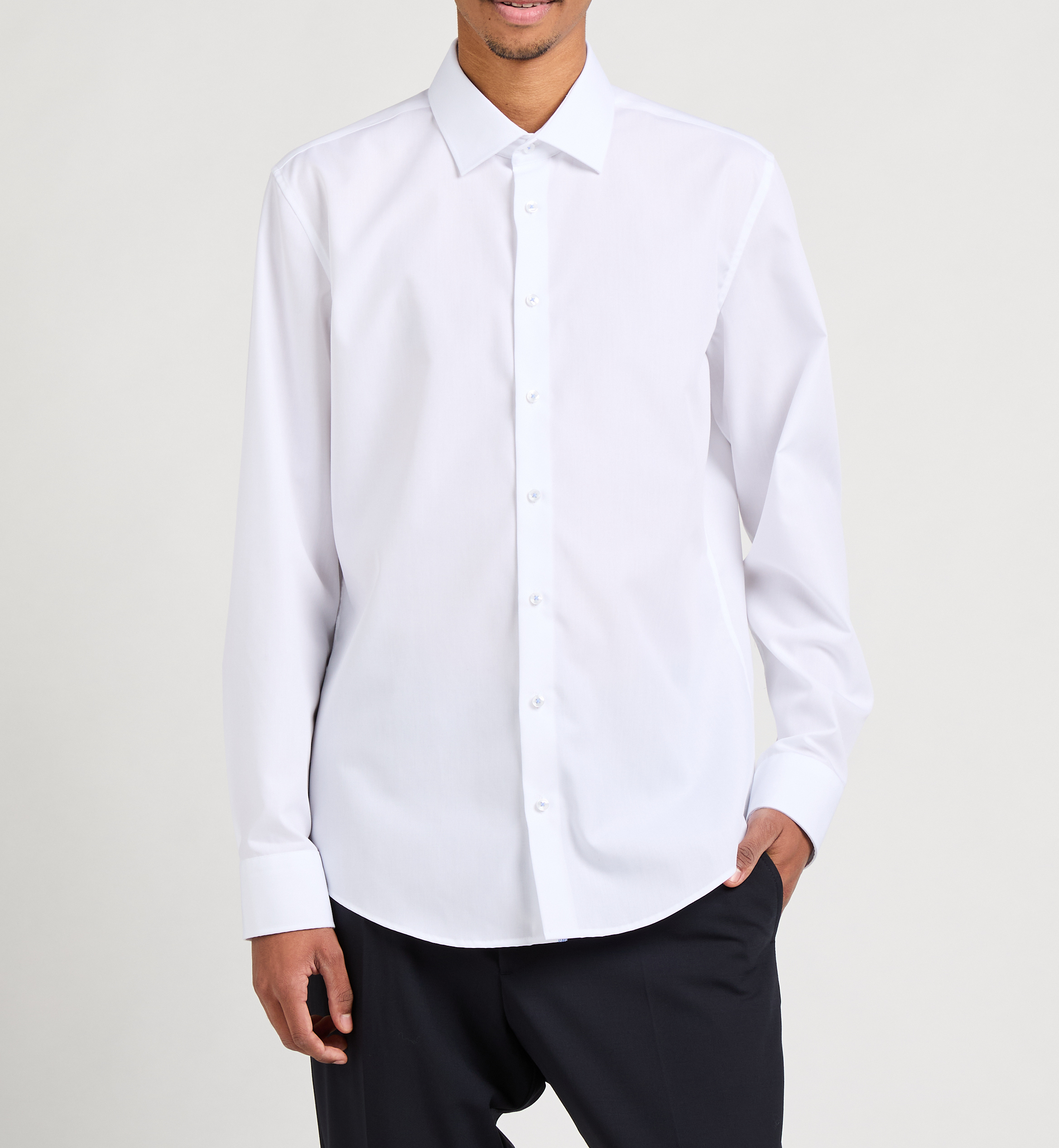 Cotton poplin shirt SEIDENSTICKER White