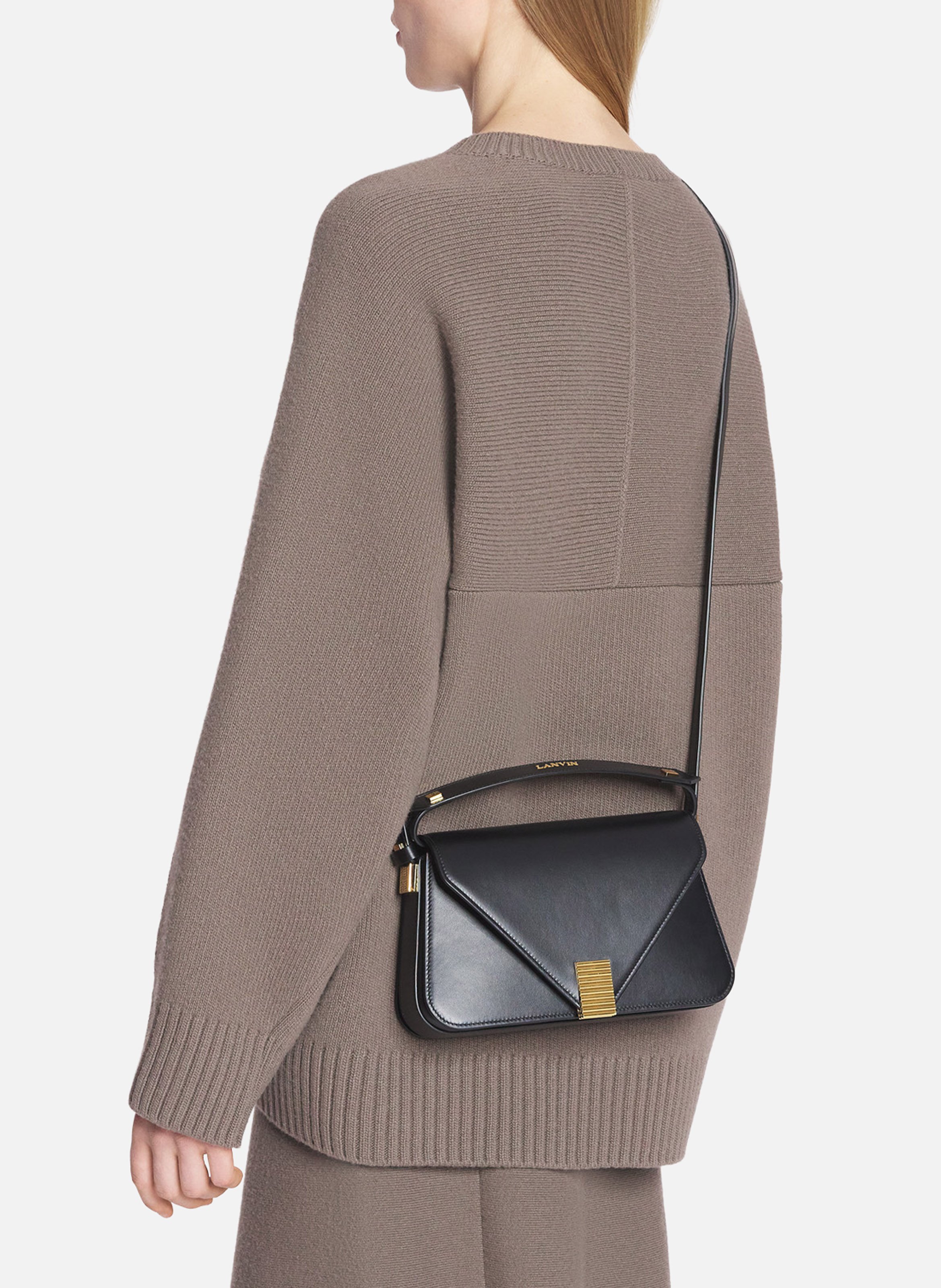 Sac concerto arpège en cuir LANVIN Noir