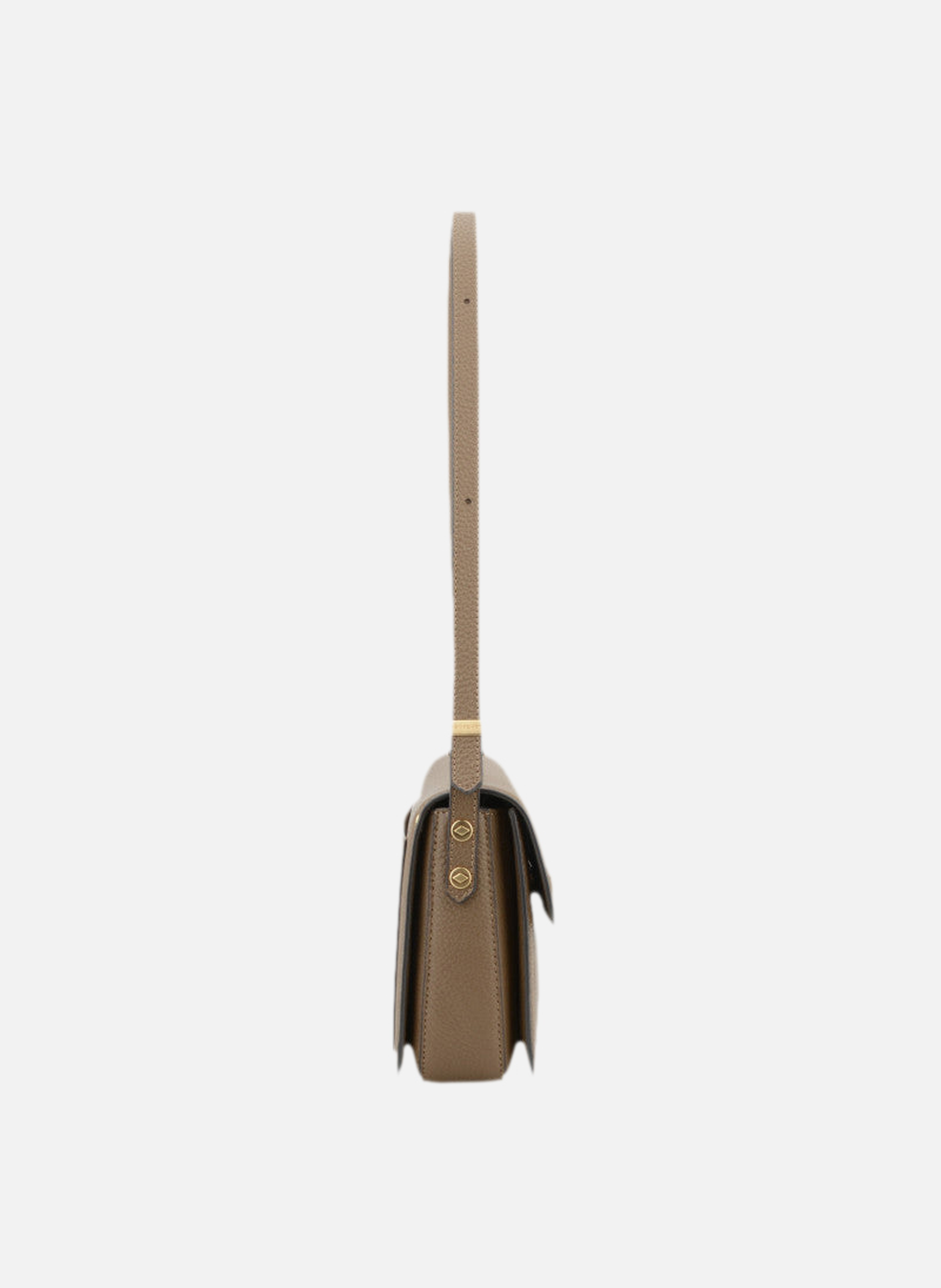 Auteuil | sac porté travers gm en cuir de vachette POURCHET Marron