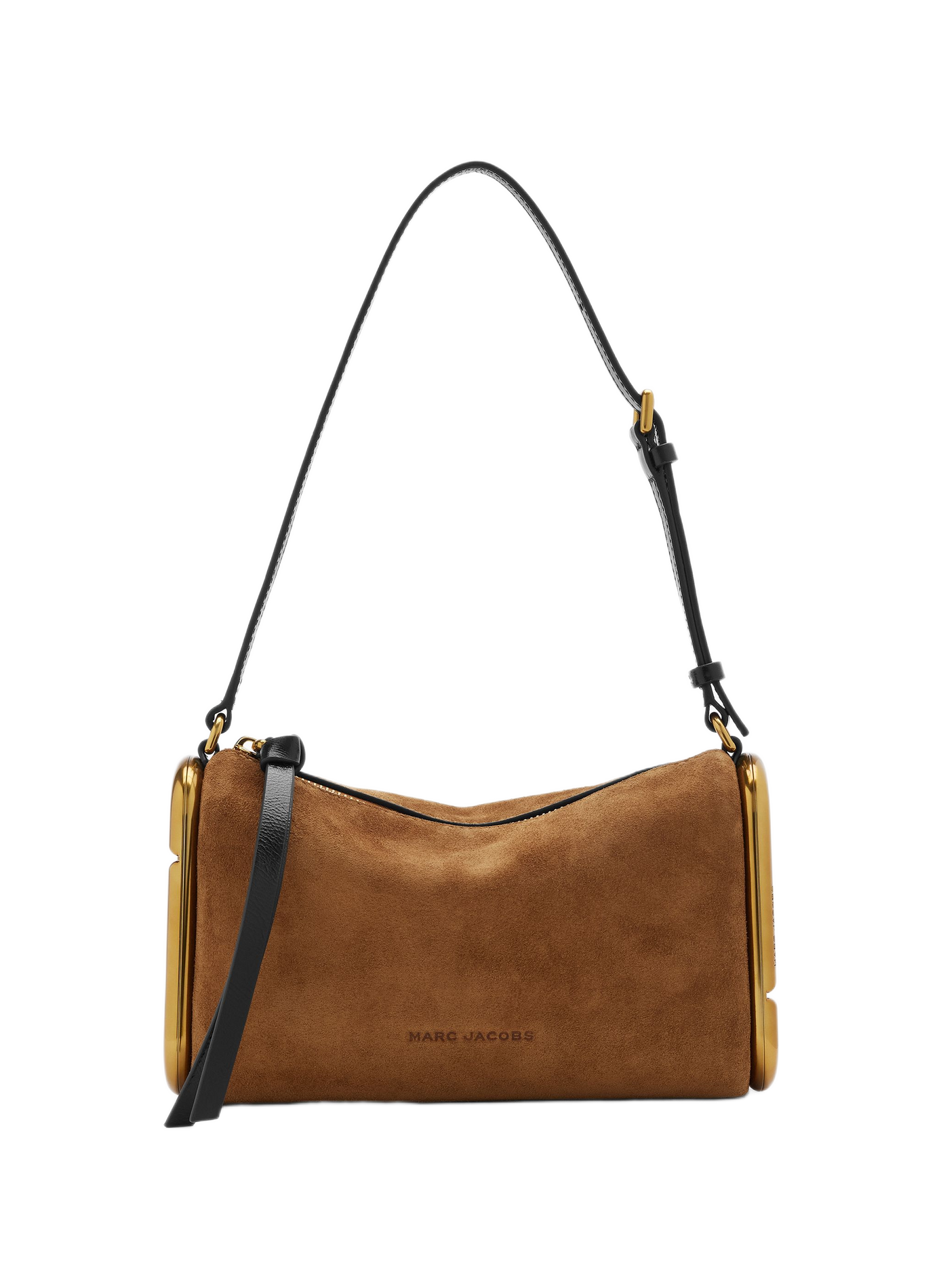 Schoudertas the Scene Small van suède leer MARC JACOBS Bruin