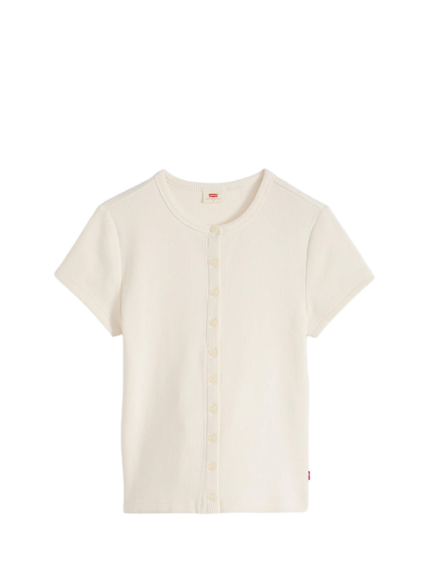 Short-sleeve button-up top Rory  White