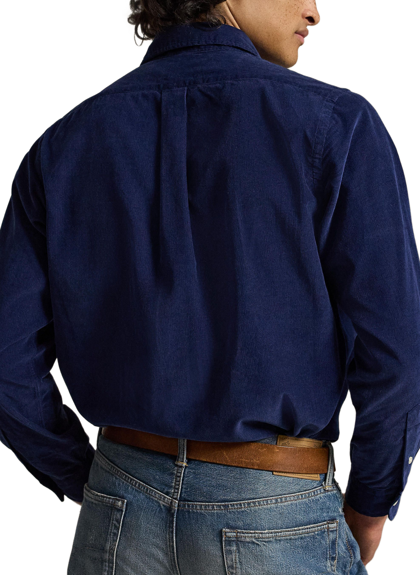 Rechte corduroy hemd van katoen POLO RALPH LAUREN Blauw