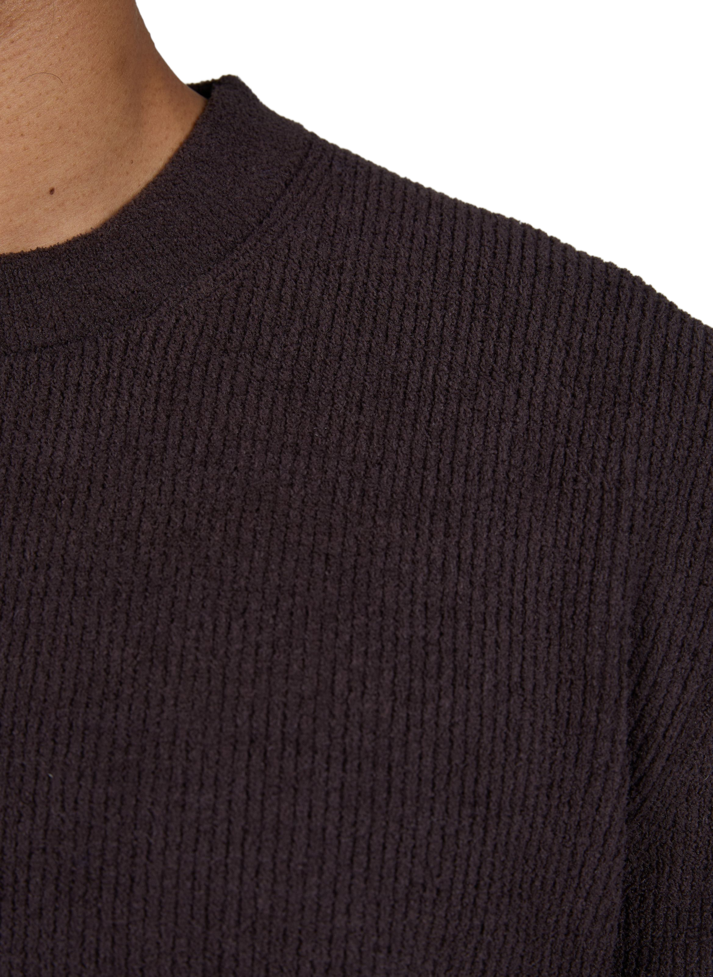 Pull droit Danny côtelé NN.07 Marron