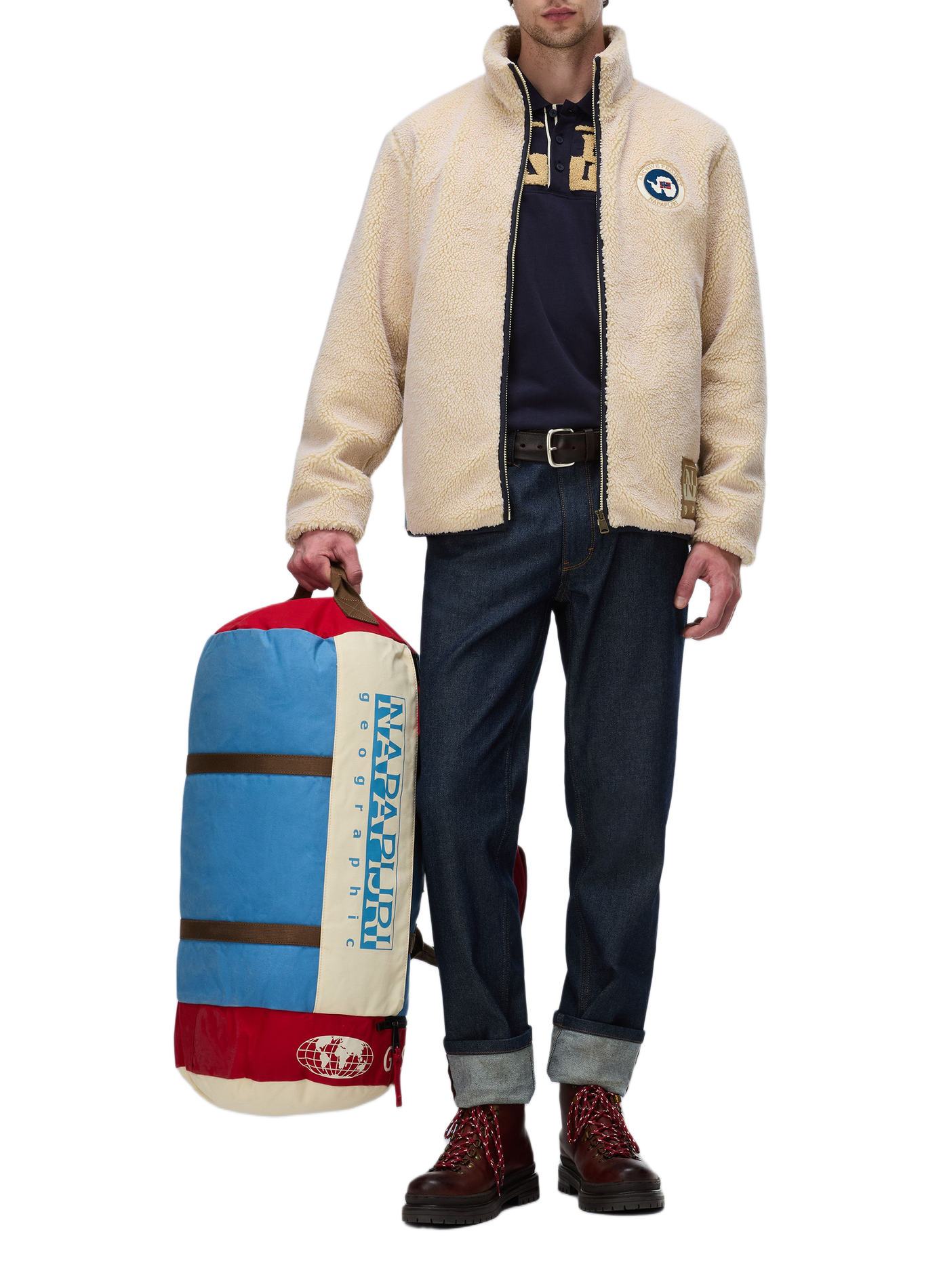 Polaire droite col montant en sherpa NAPAPIJRI Beige